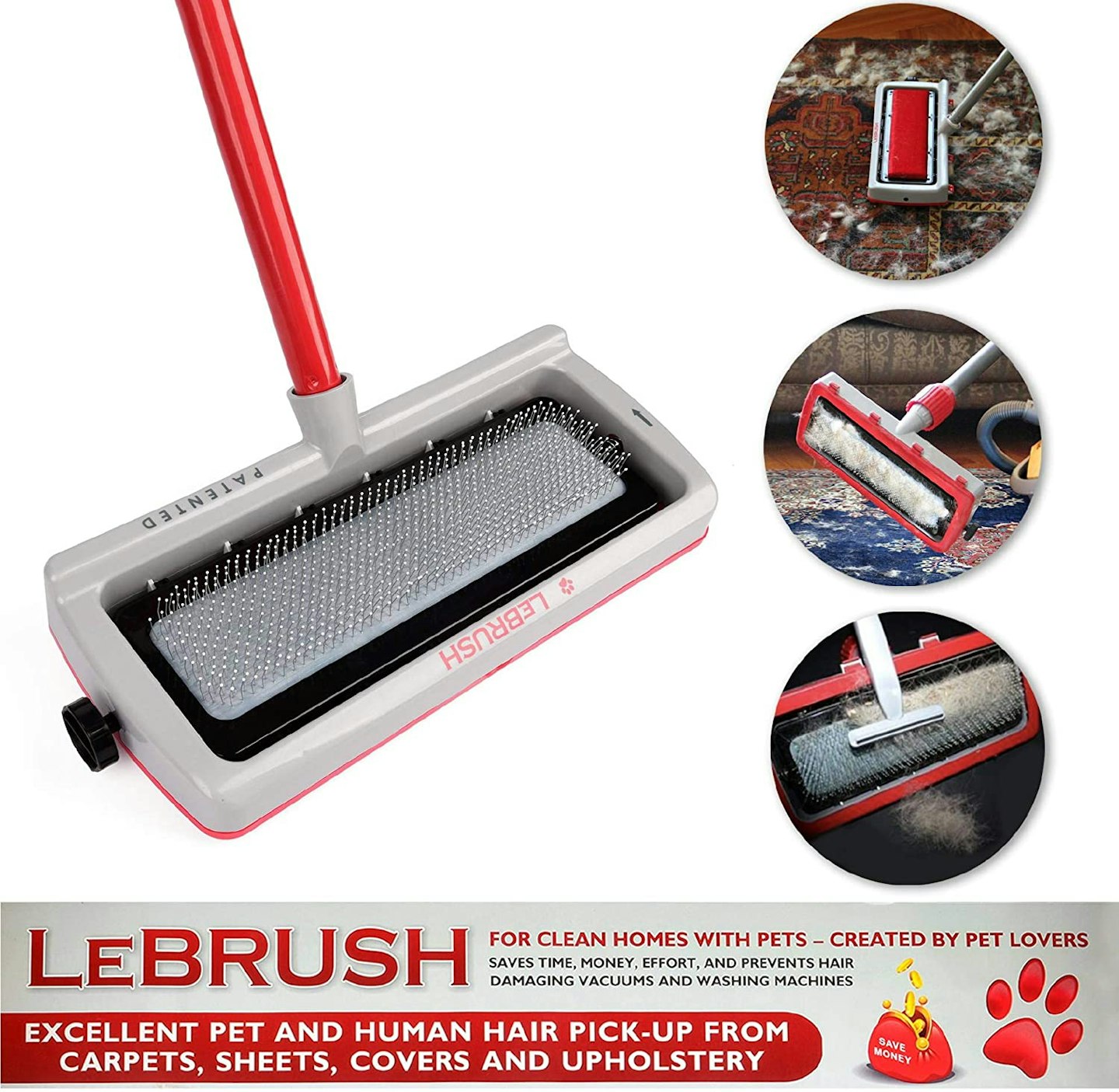 LeBrush 2.0 Universal Pet Hair Remover Brush