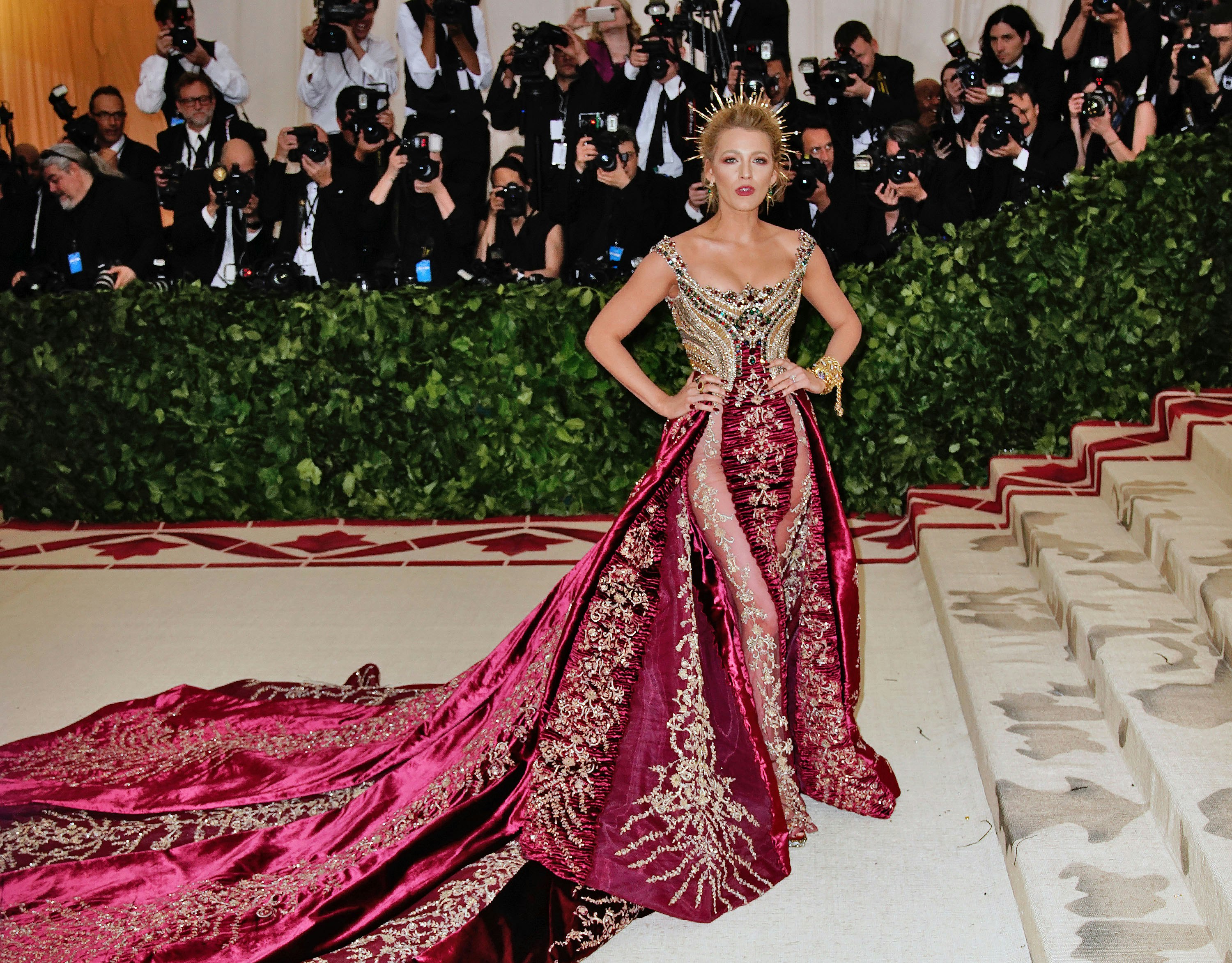 Blake Lively Wore Sneakers Under Her Gown on the Red Carpet for