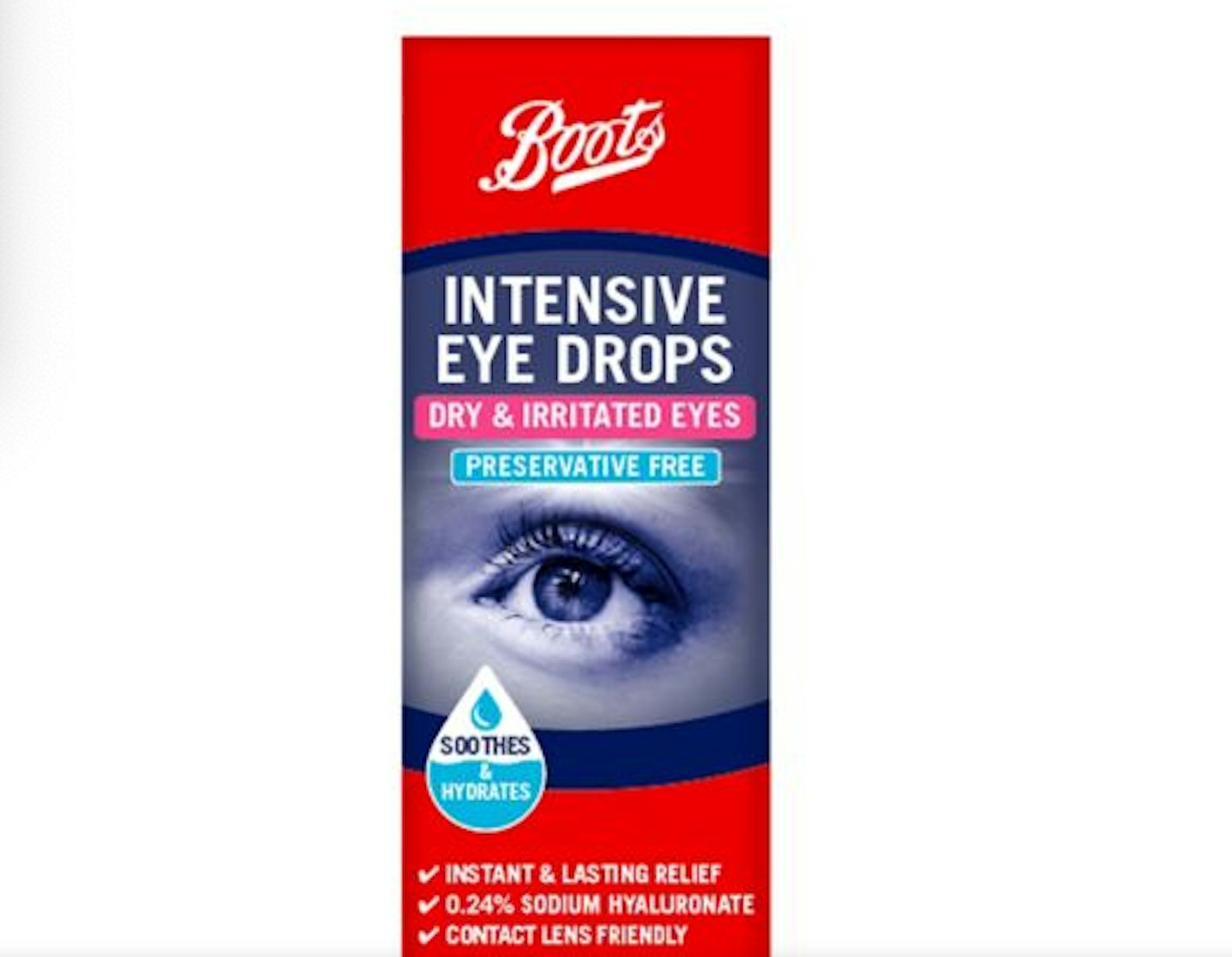 Boots Intensive Eye Drops Dry & Irritated Eyes Preservative Free, £8.99