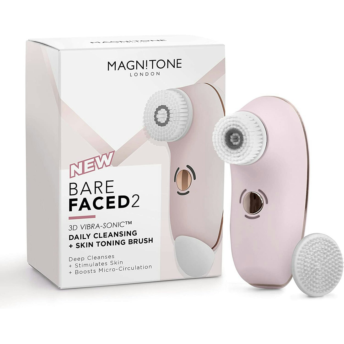 Magnitone London BareFaced 2 Vibra Sonic Face Cleansing and Massaging Brush