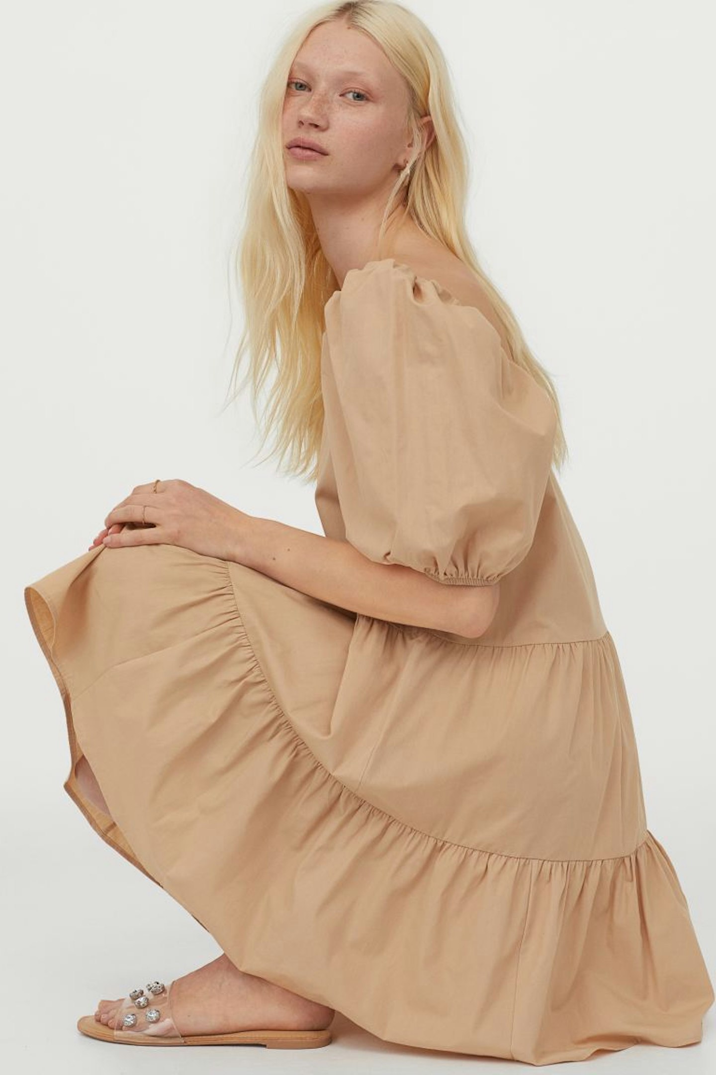 hm H&M, Puff Sleeve Dress, £19.99