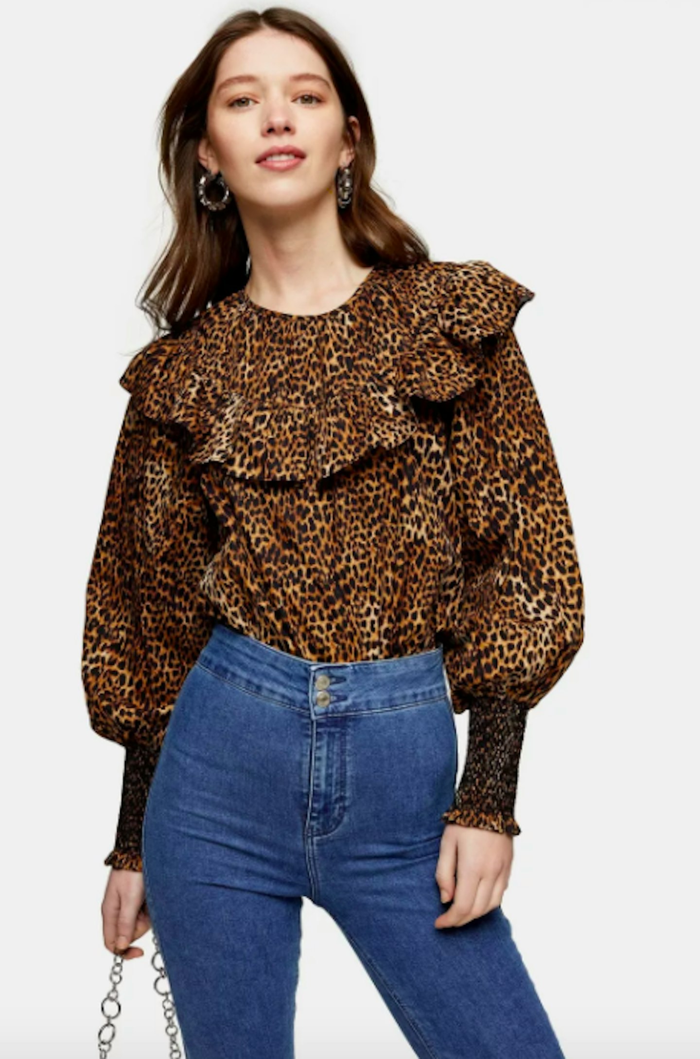 Topshop, Animal Print Poplin Blouse, £17.50