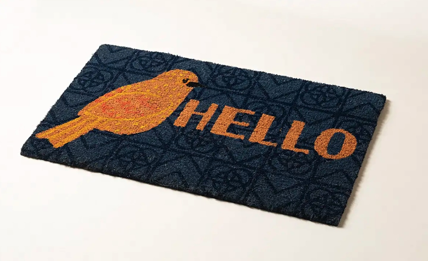 Bird Hello Blue & Yellow Doormat