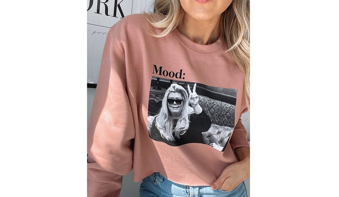 Gemma Collins 'Mood' Pink Sweatshirt