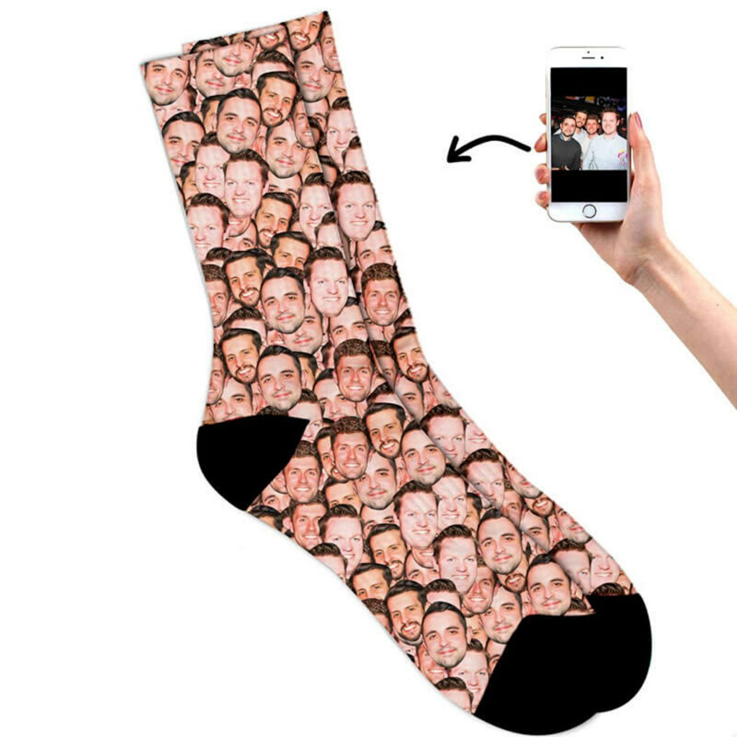 Personalised Multi Face Socks