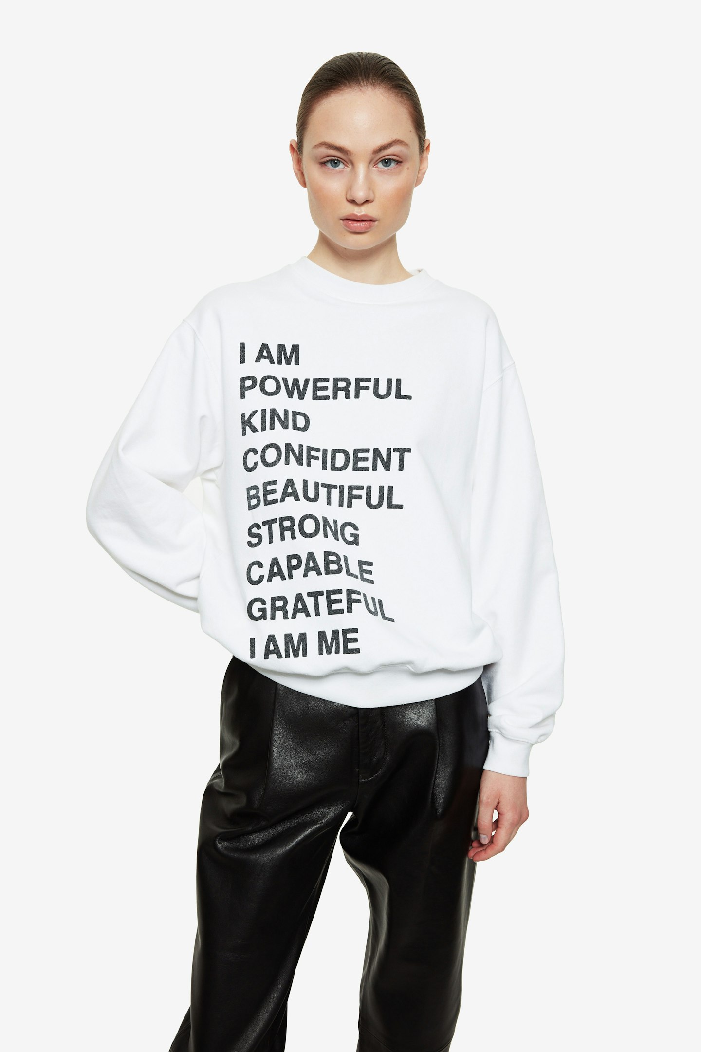 ANINE BING, RAMONA SWEATSHIRT EMPOWERMENT, £151