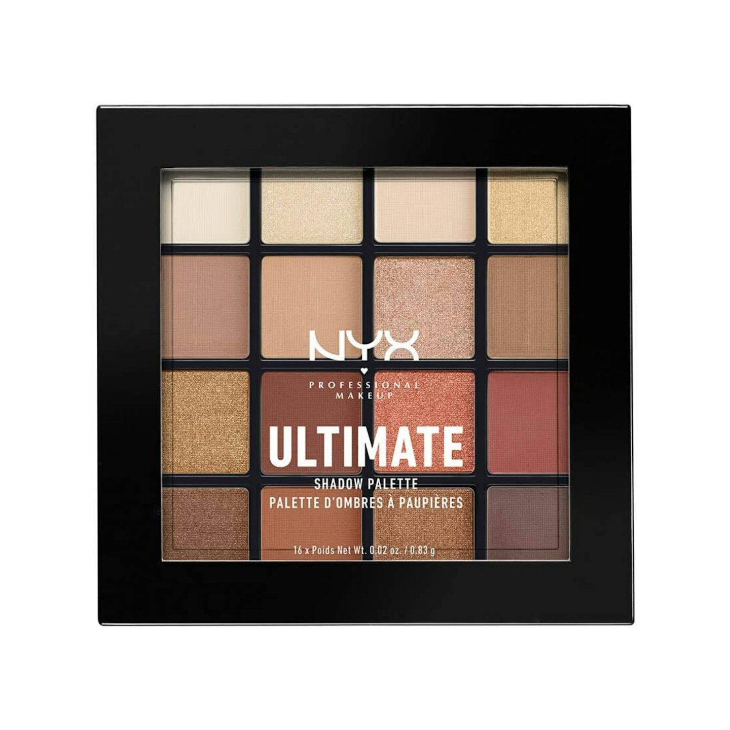 NYX Professional Makeup Ultimate Eye Shadow Palette Warm Neutrals