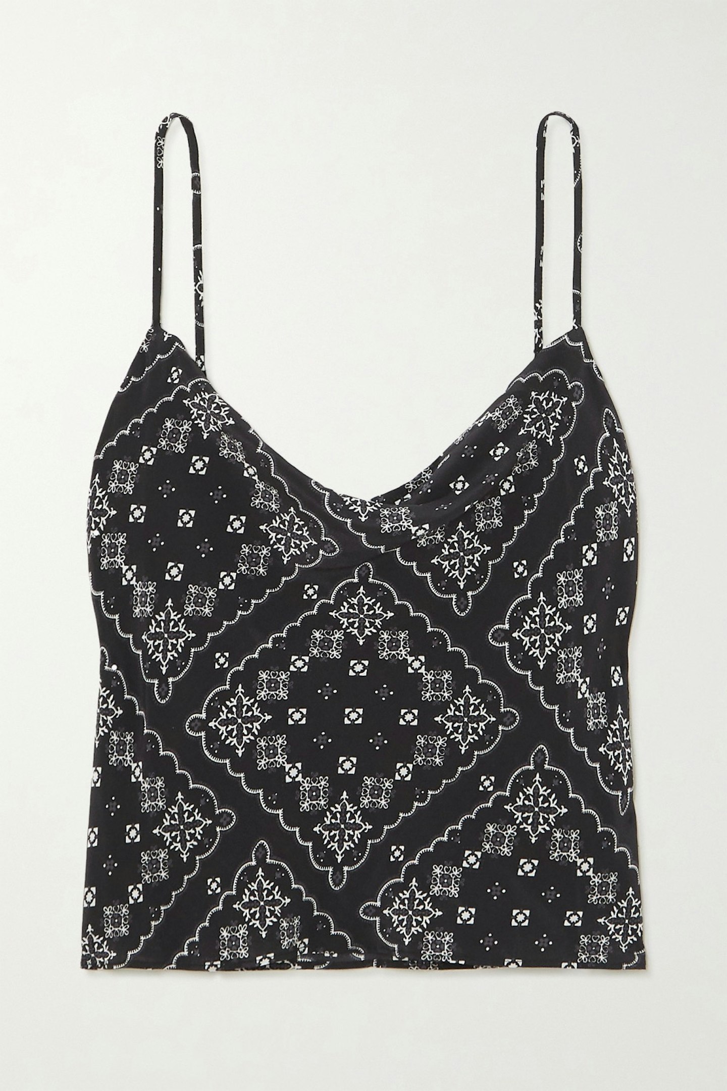 Jill draped paisley-print silk camisole £110