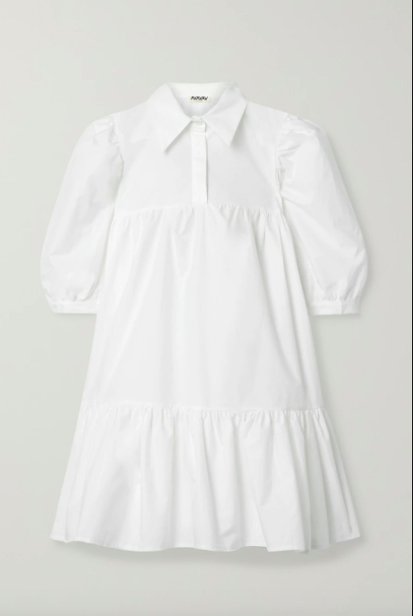 AVAVAV, Ruffed Cotton Poplin Mini Dress, £245