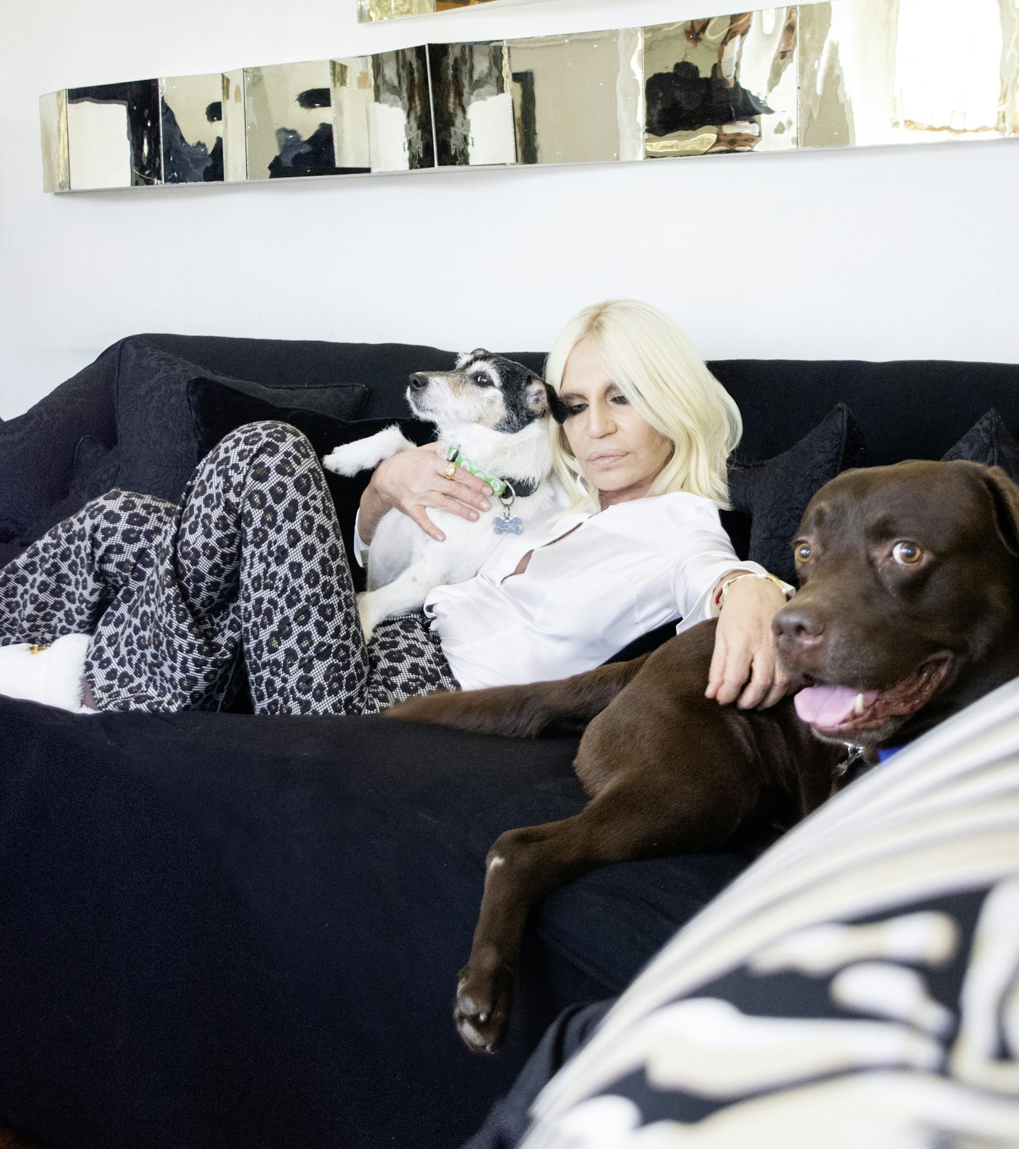 Donatella Versace at home