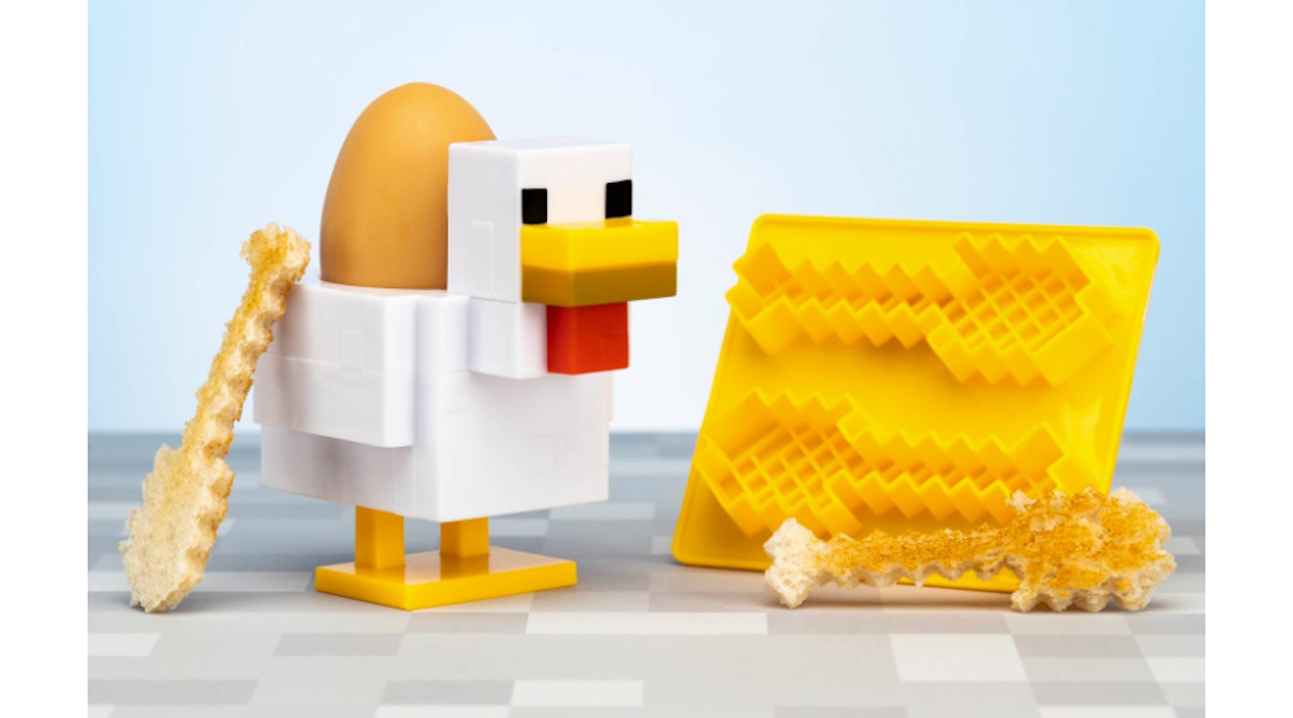 Minecraft Chicken Egg Cup and Toast Cutter