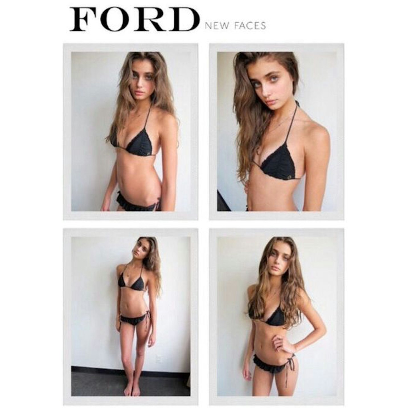 Taylor Hill Model Test shots polaroids digitals