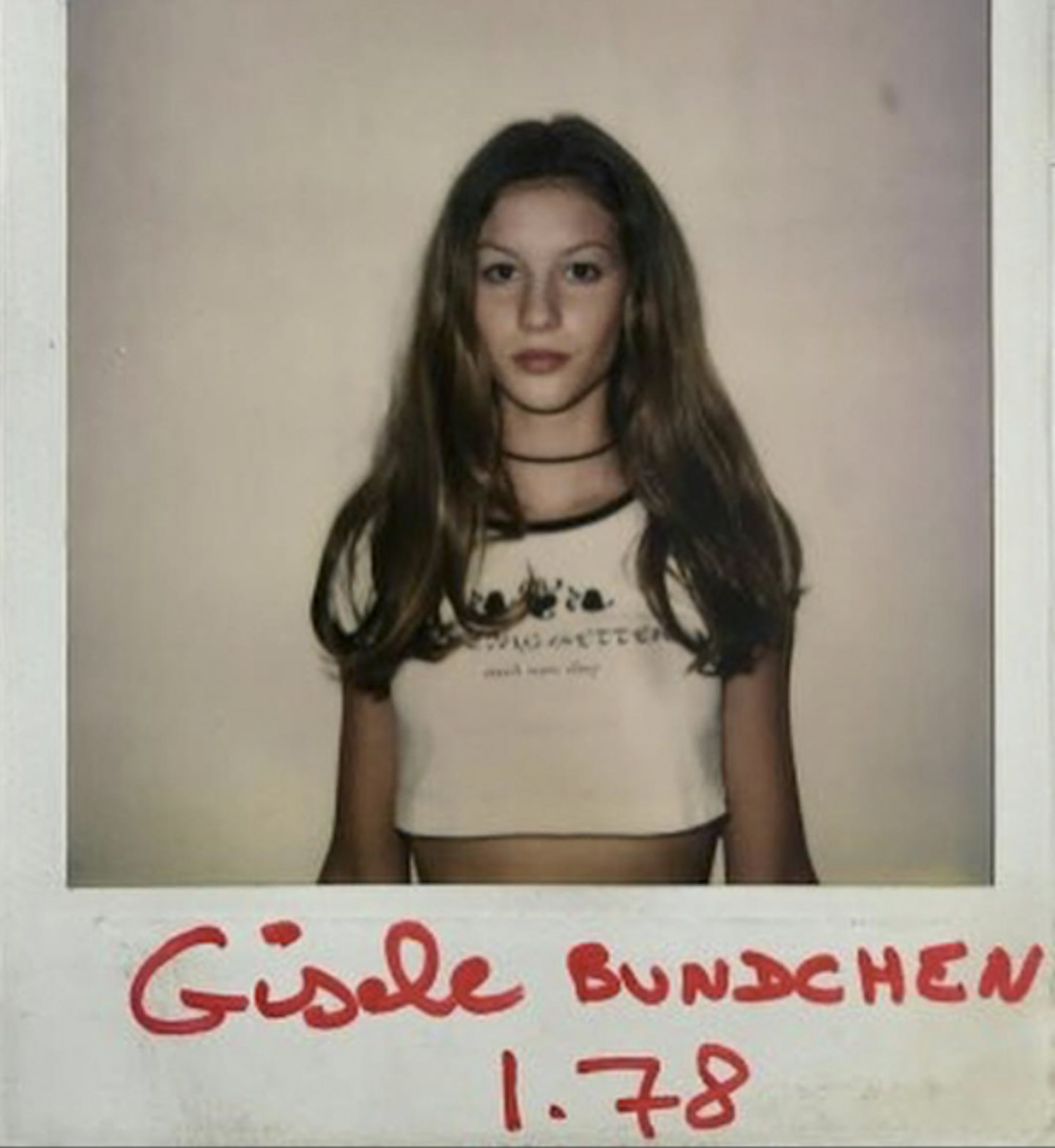 Gisele Bundchen Model Test shots polaroids digitals