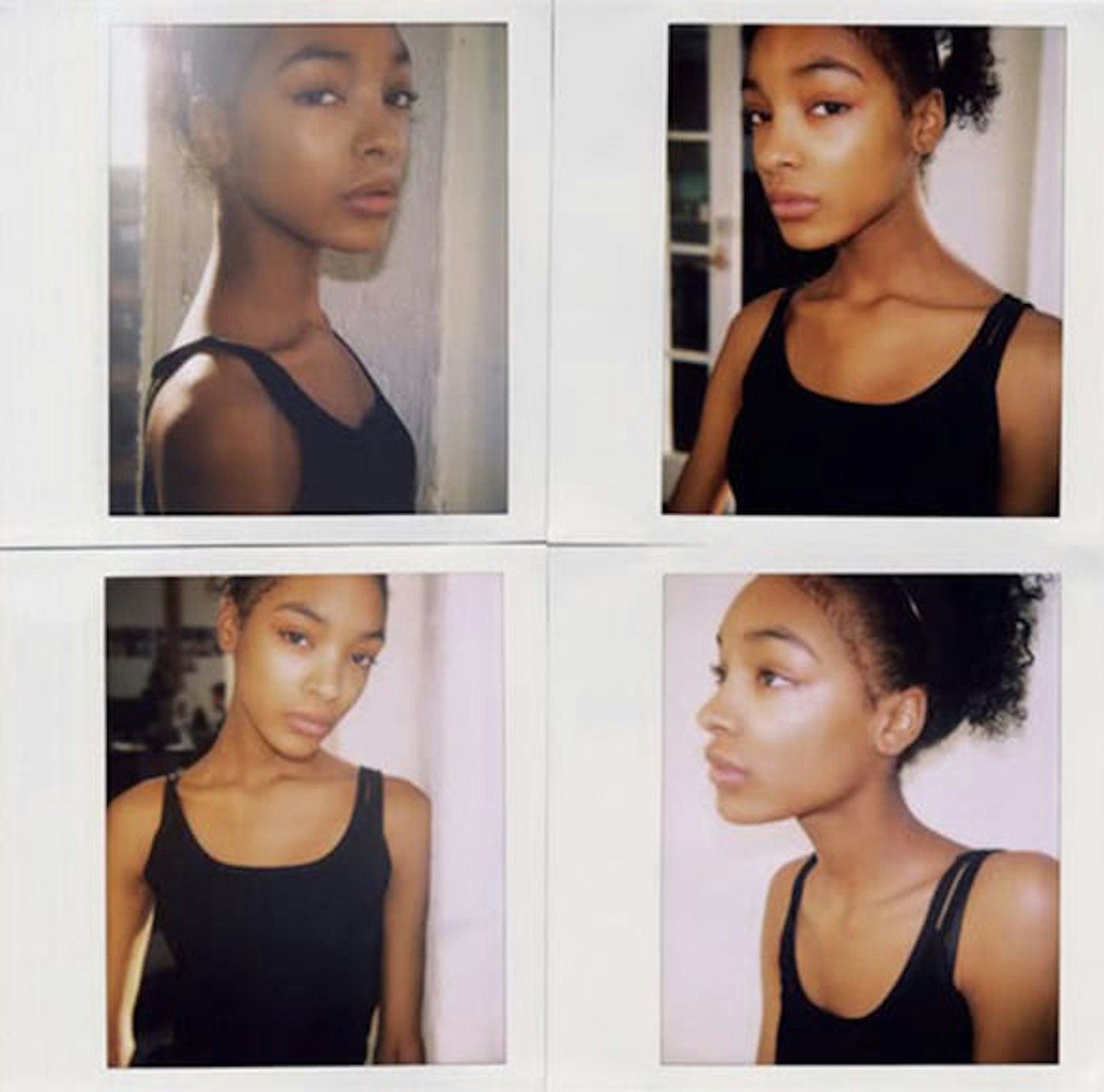 Jourdan Dunn Model Test shots polaroids digitals