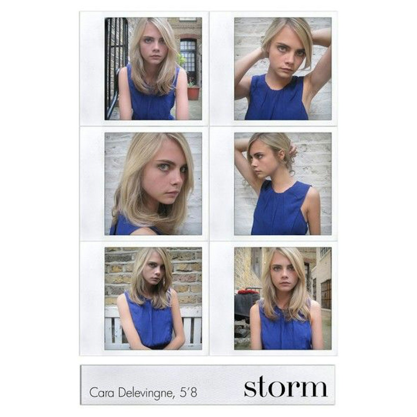 Cara Delevingne Model Test shots polaroids digitals