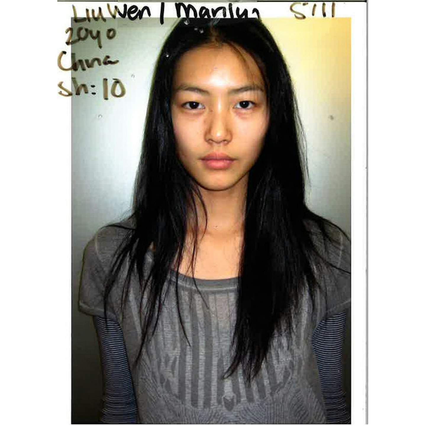 Liu Wen Model Test shots polaroids digitals