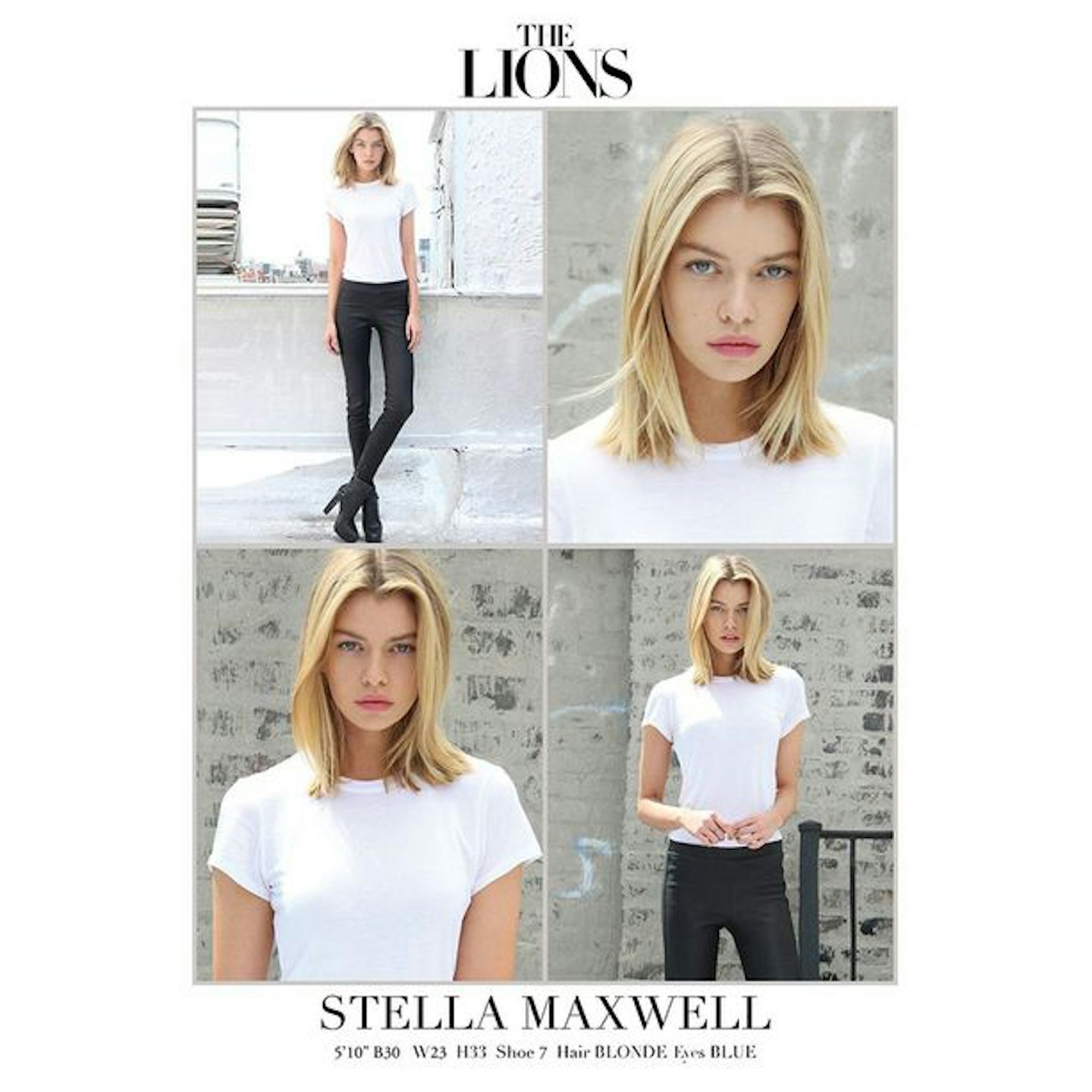 Stella Maxwell Model Test shots polaroids digitals