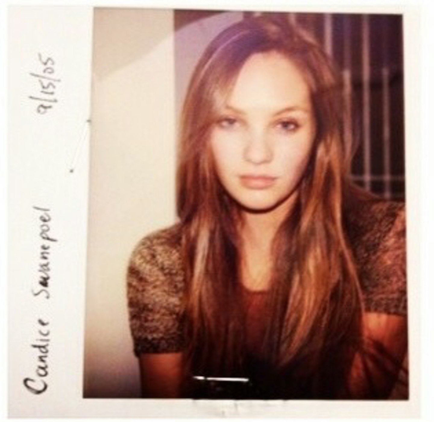 Candice Swanepoel Model Test shots polaroids digitals