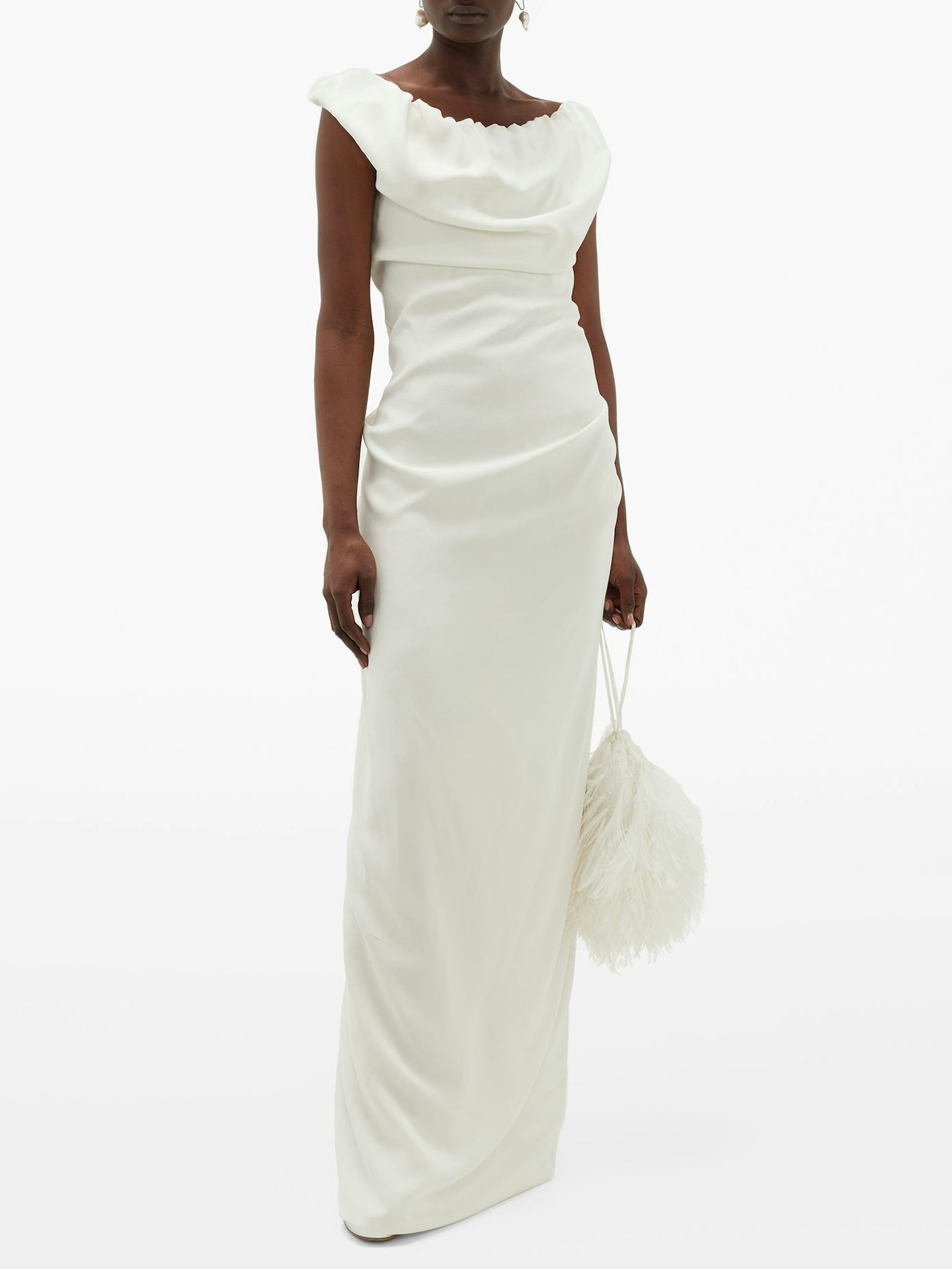Vivienne Westwood, Off-Shoulder Satin Dress, £990
