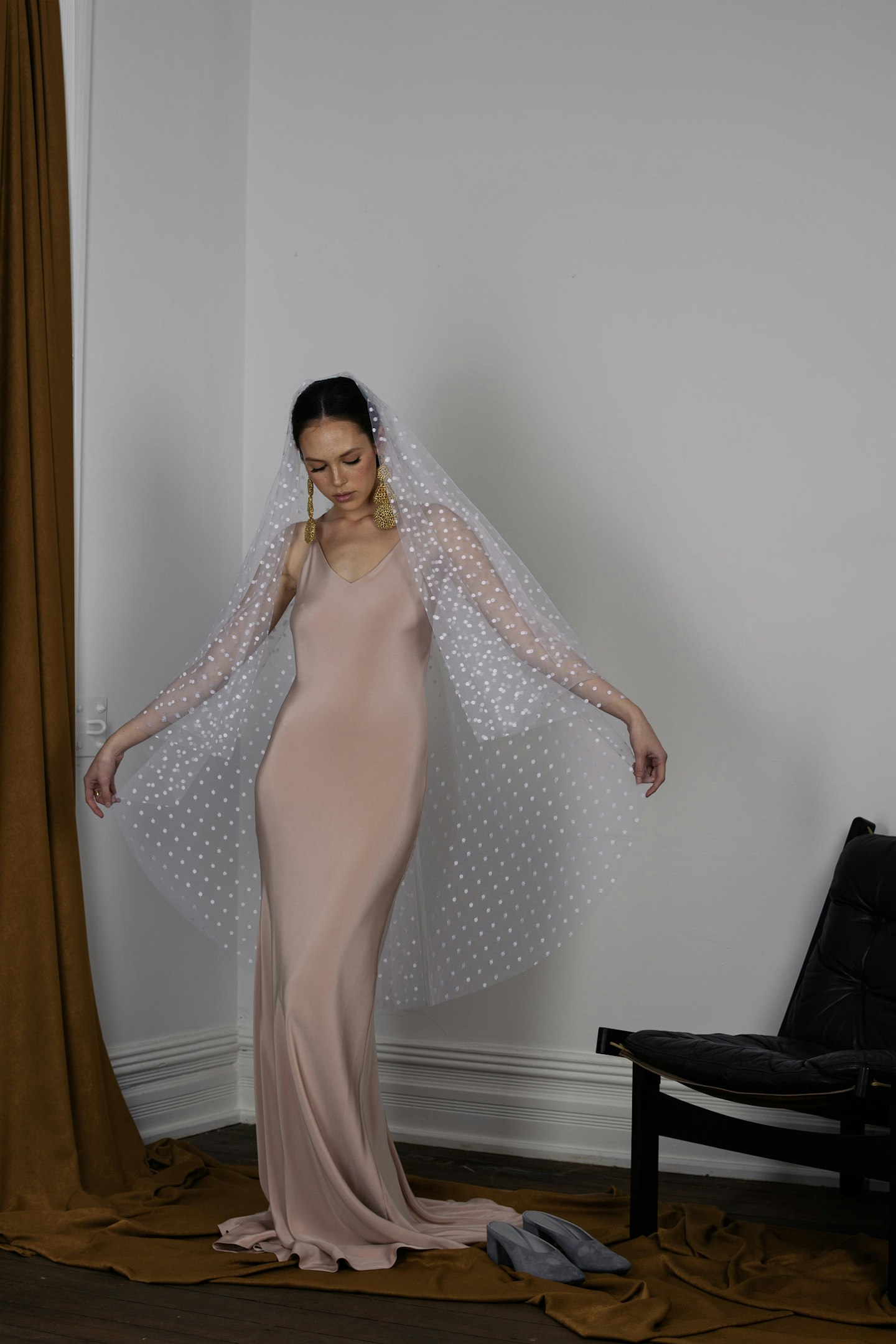 The Fall Bride, Polka Dot Tulle Veil, £245