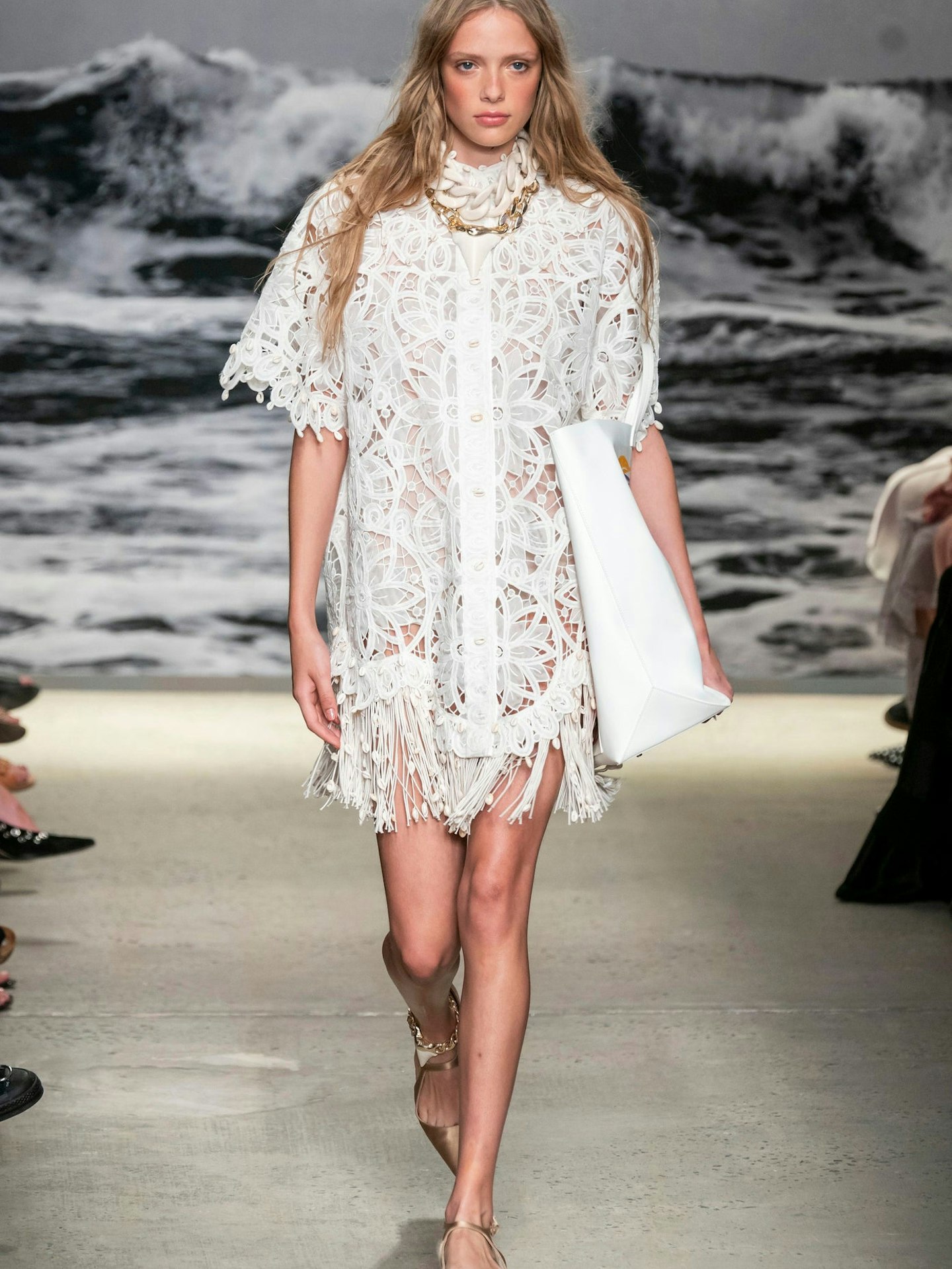 A Zimmerman dress for SS20 on the catwalk