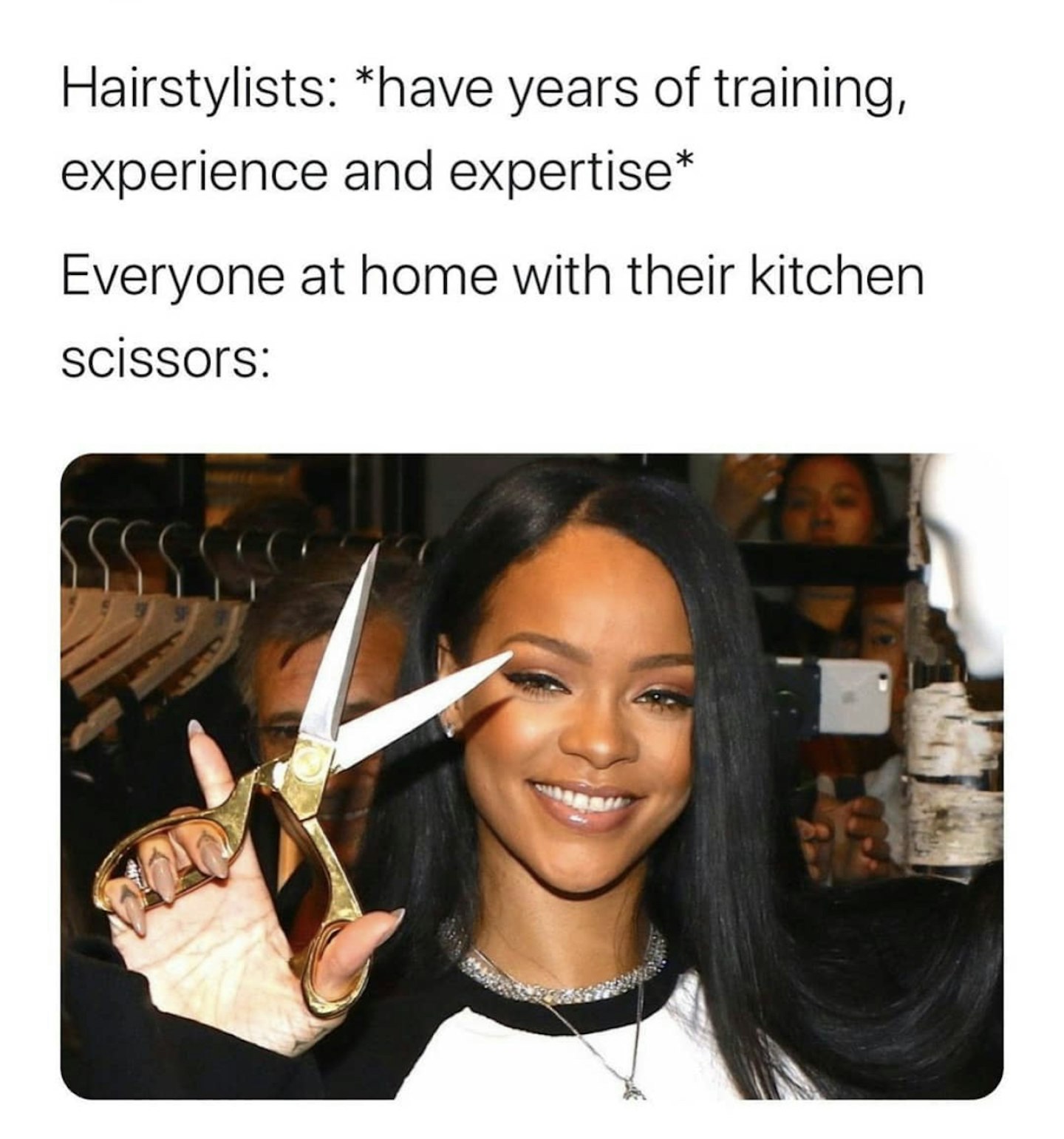 Beware the kitchen scissors!