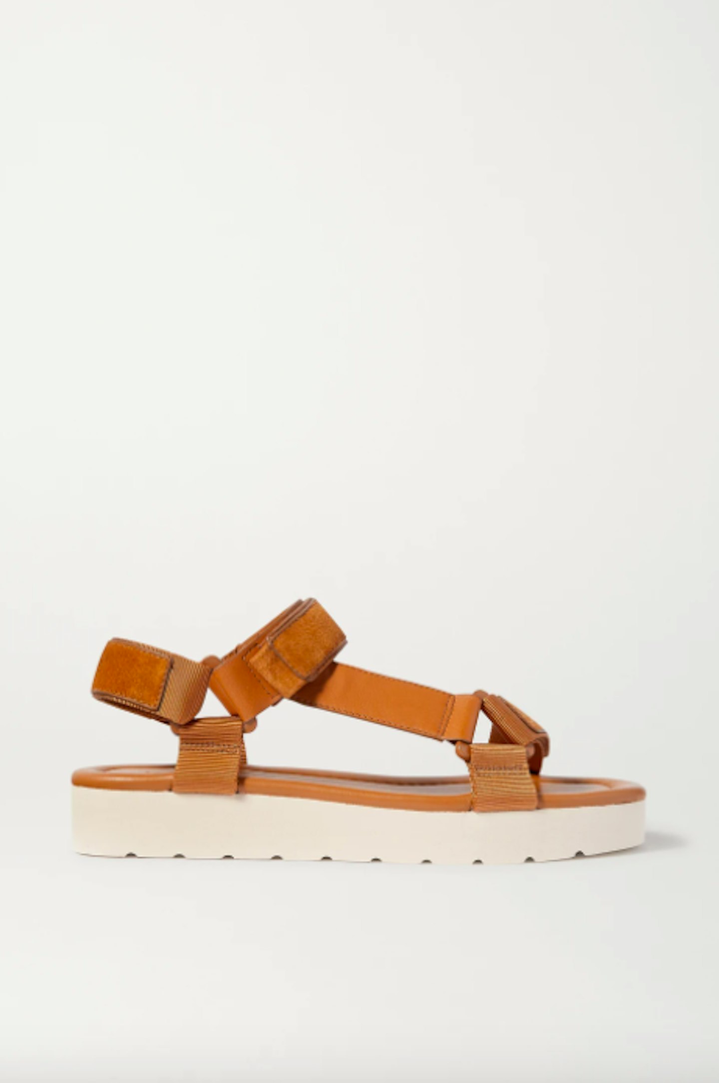 Vince, Leather, Canvas And Suede Sandals, £195
