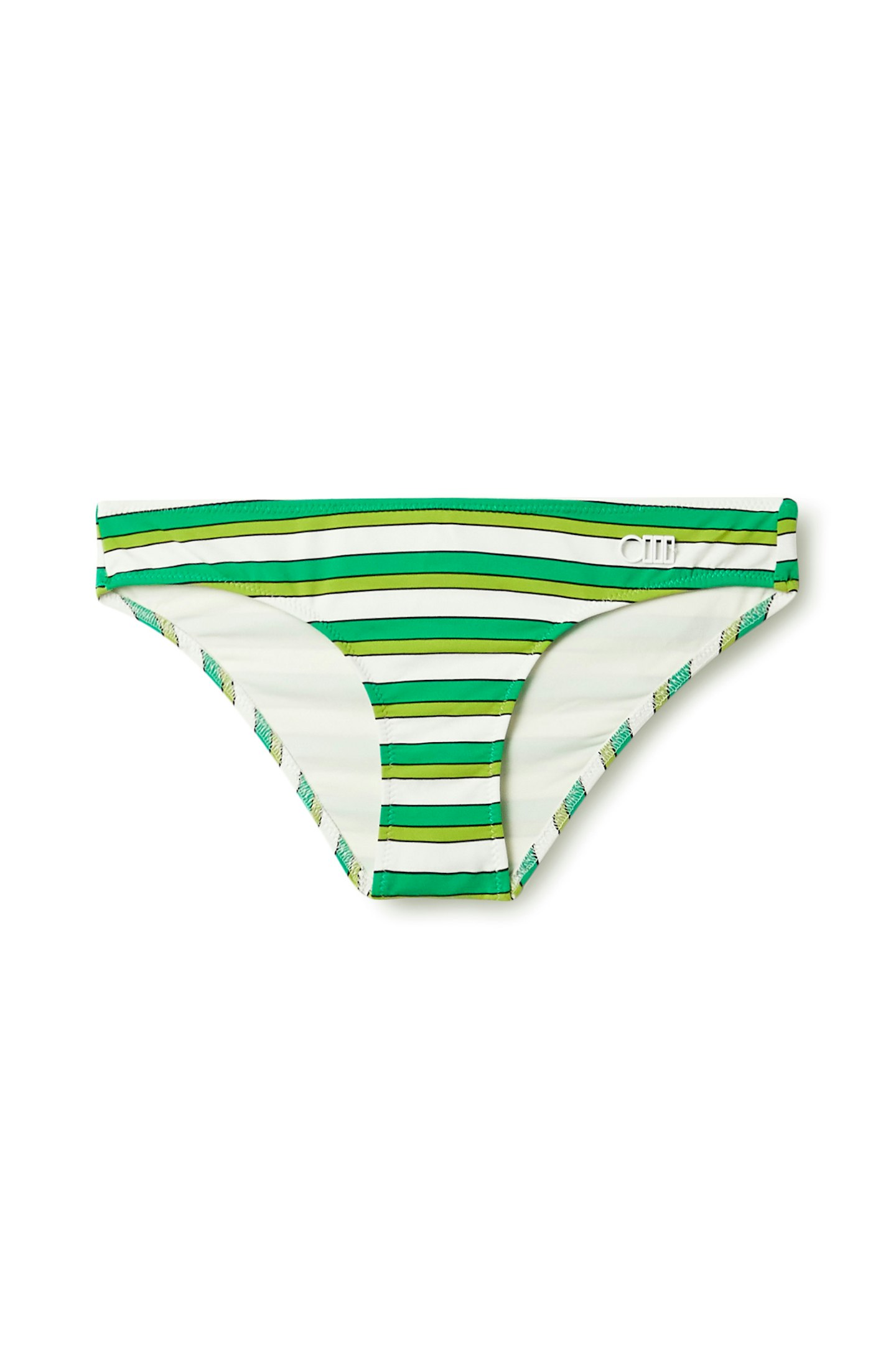 solid & striped bikini bottoms