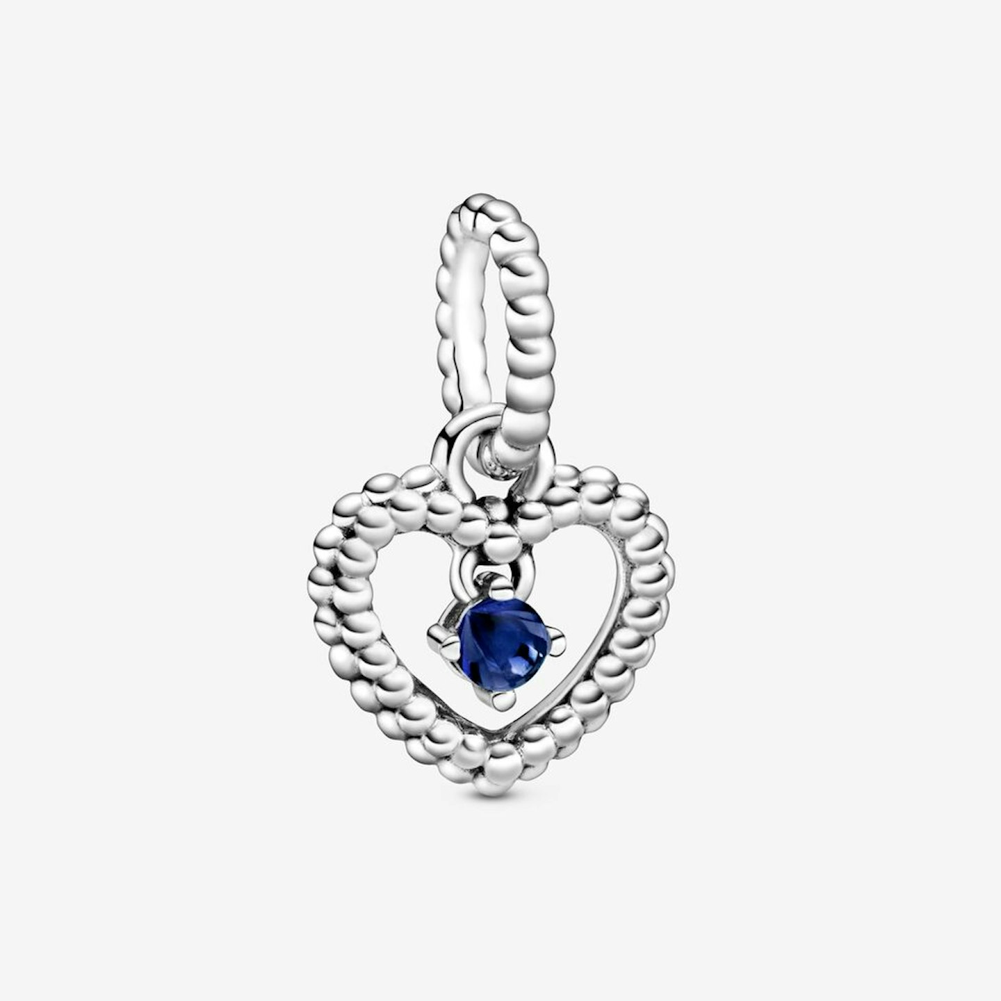 September Birthstone Heart Dangle Charm