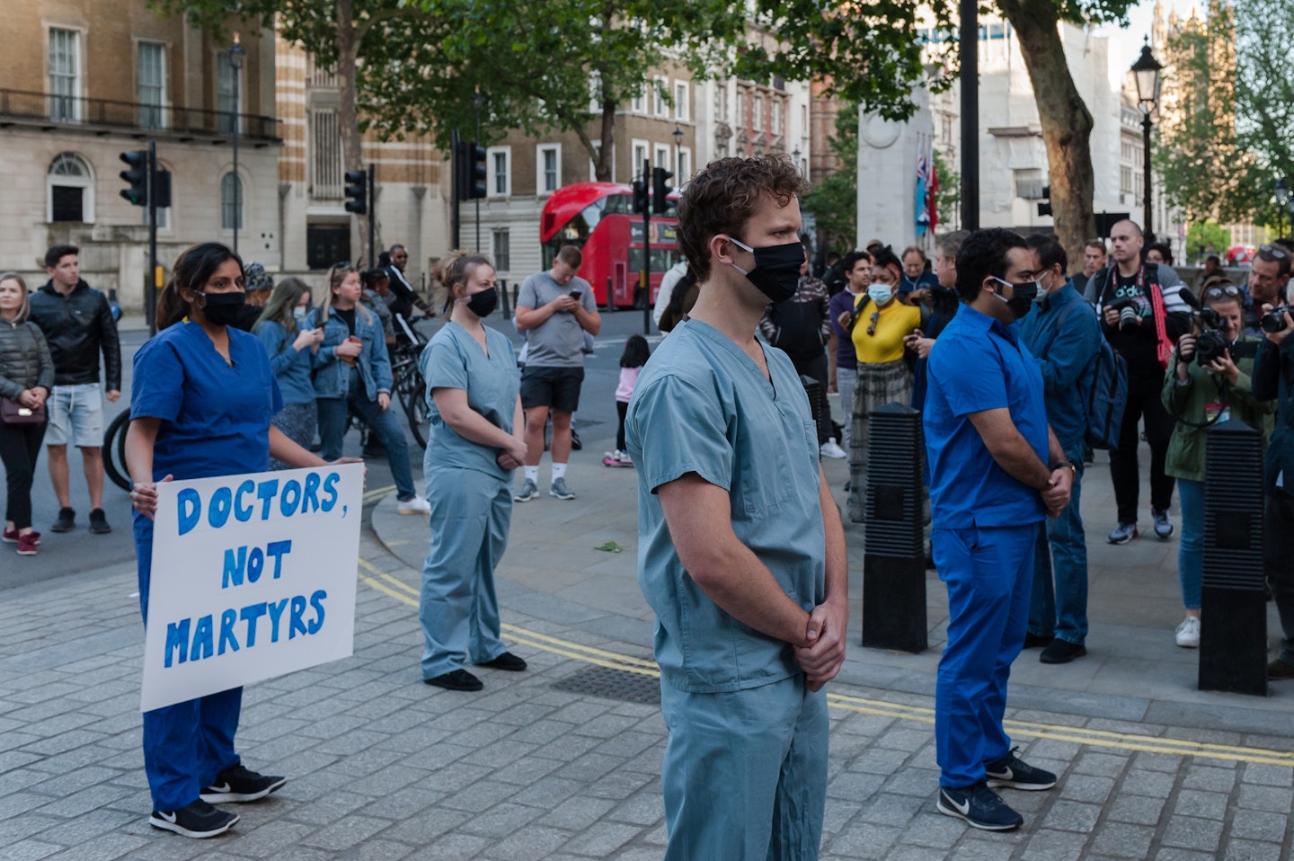 Doctors not martyrs protest