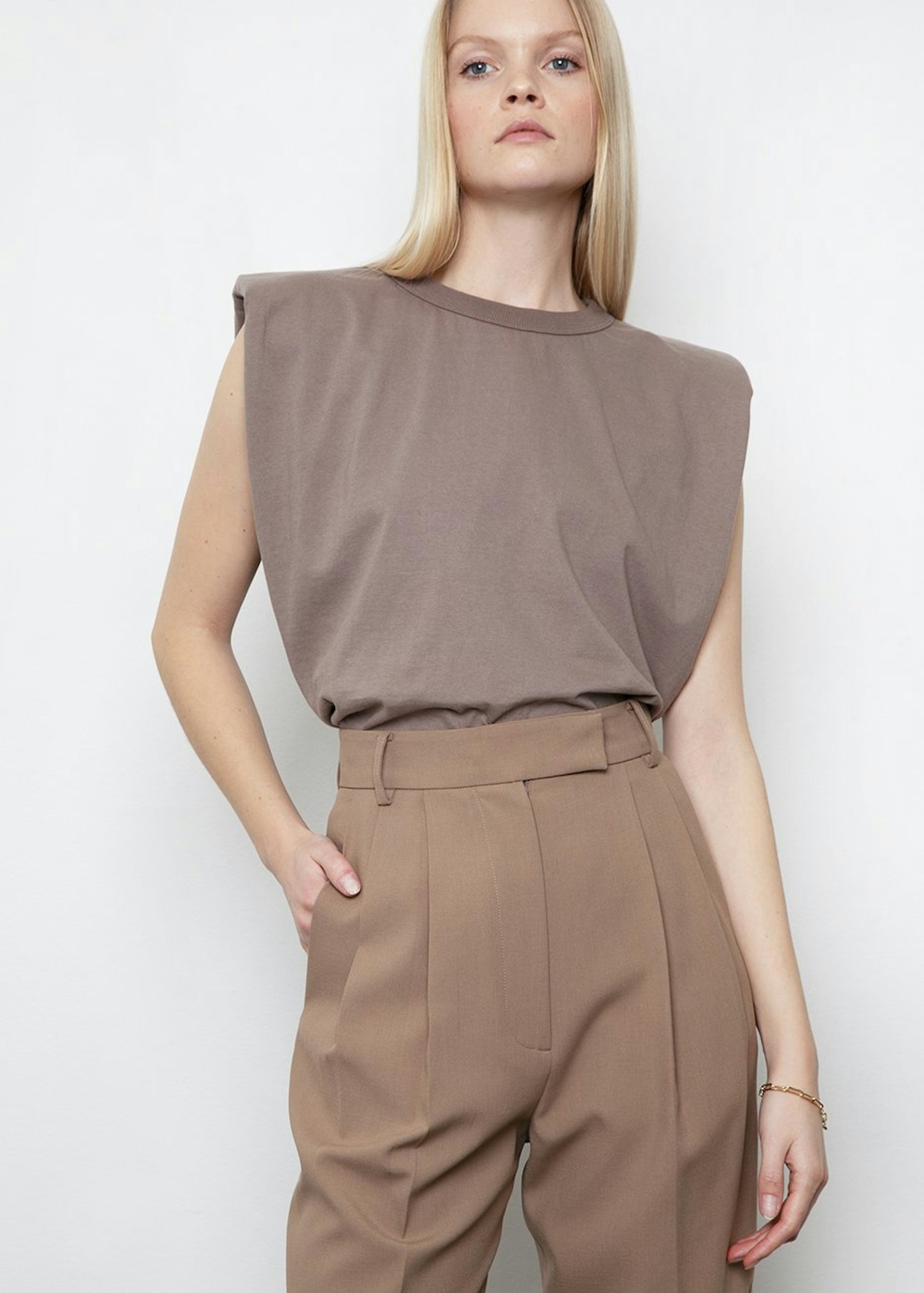 Muscle T-Shirt in Mocha, £61.15