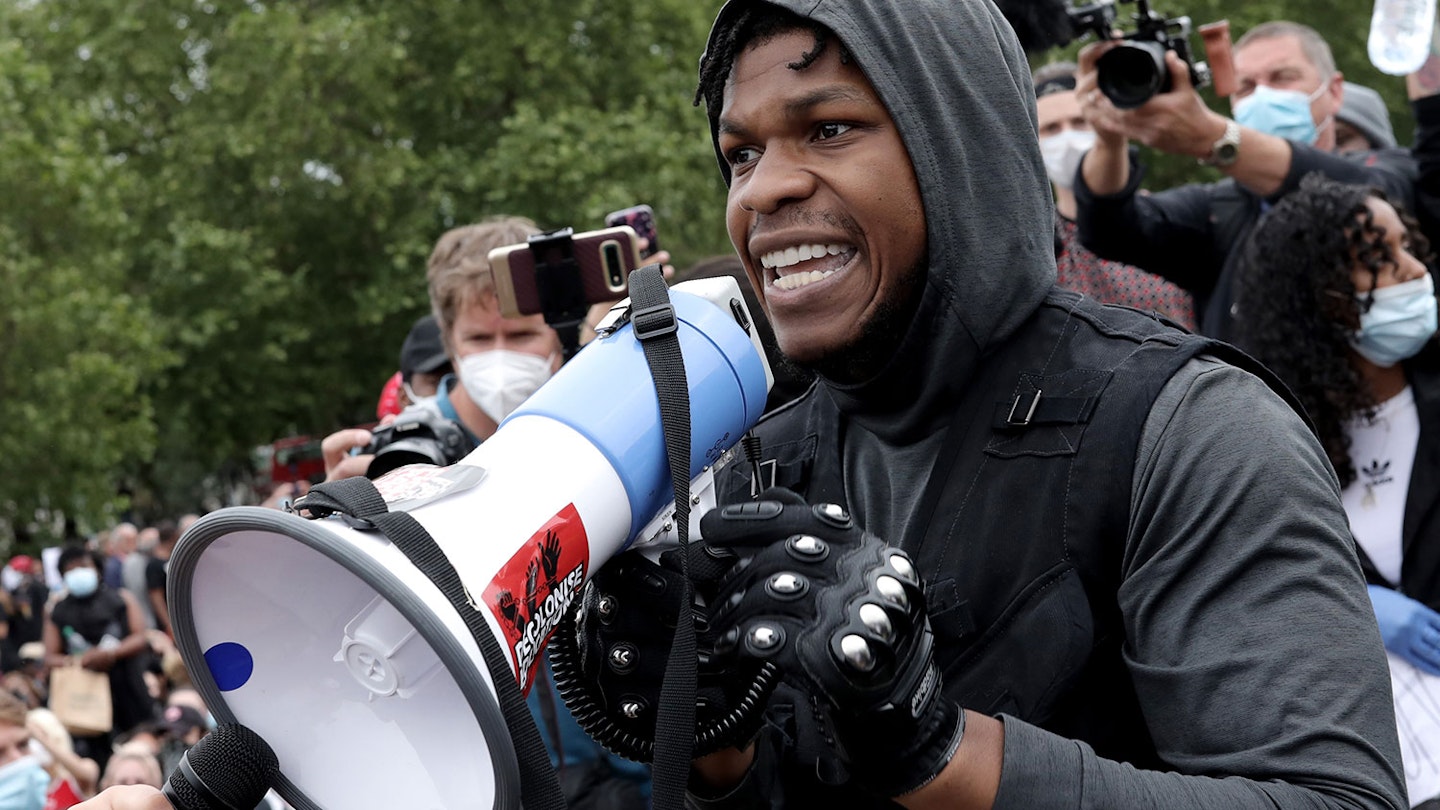 John Boyega at the London Black Lives Matter protest