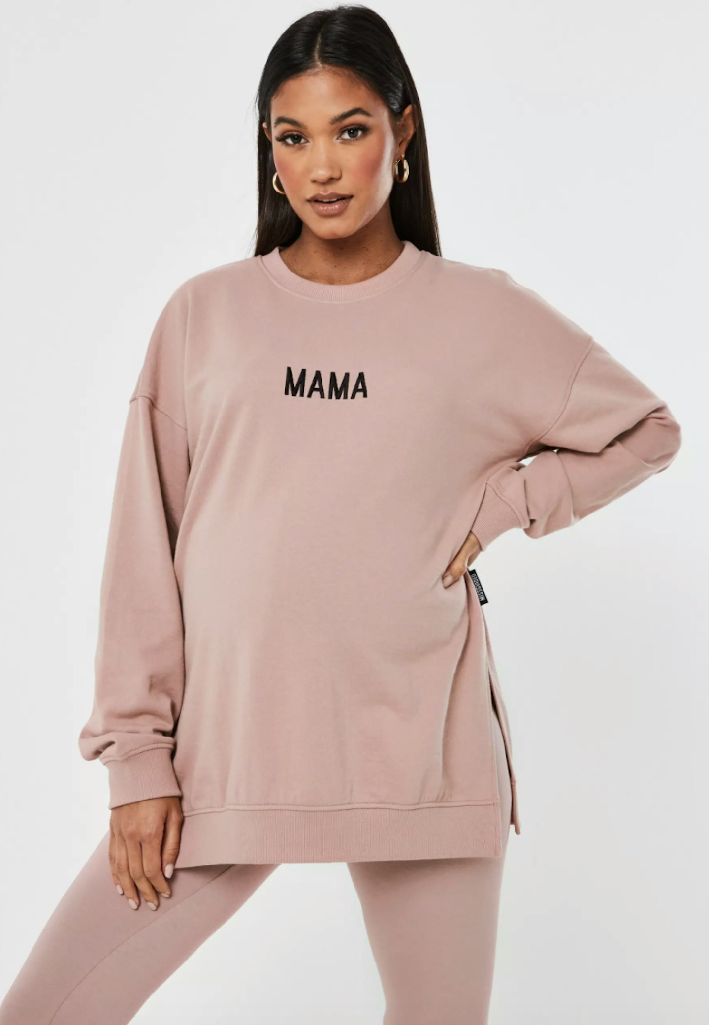 rose mama slogan maternity sweatshirt