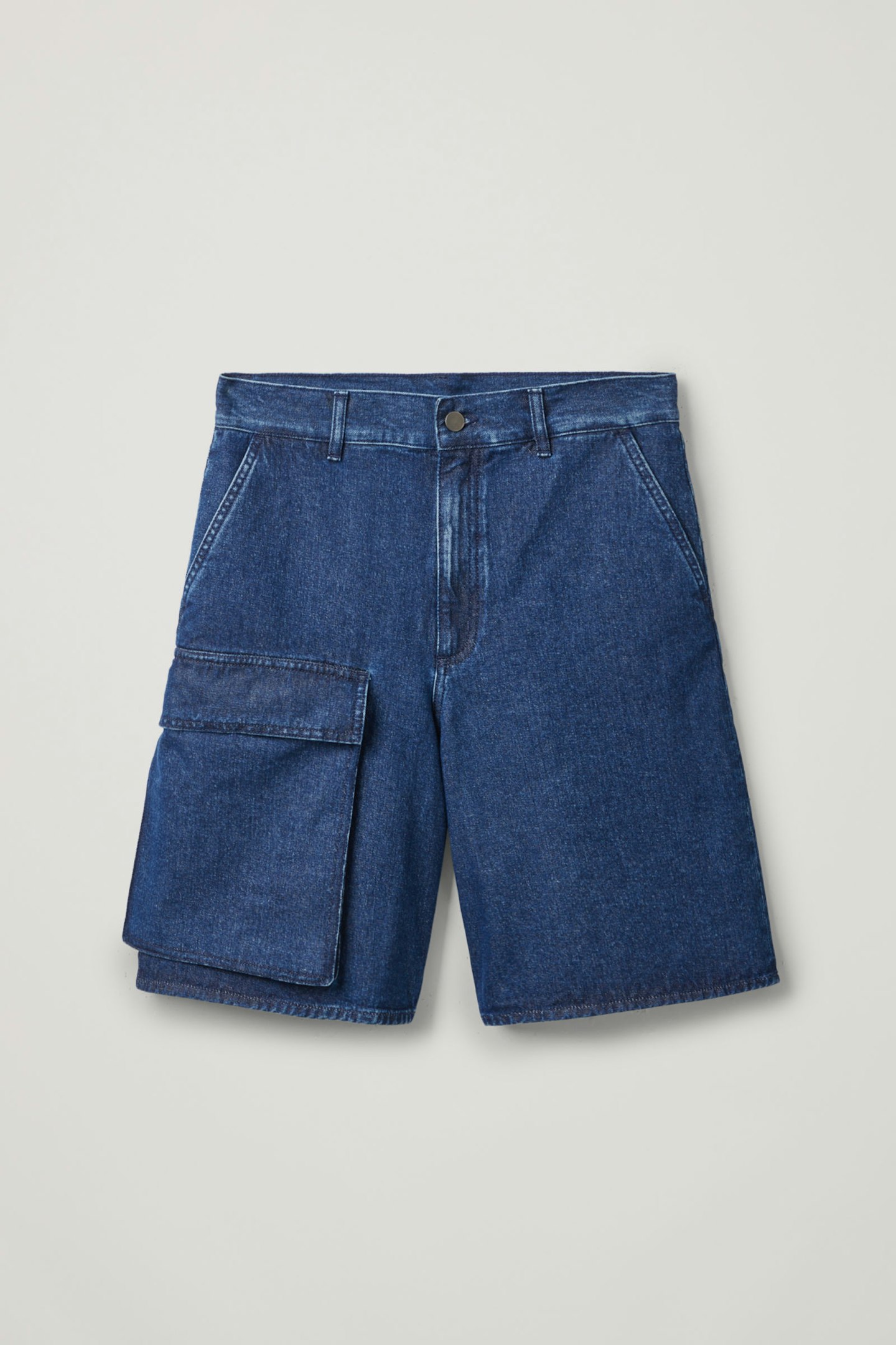 COS, Organic Cotton Blue Shorts, £55