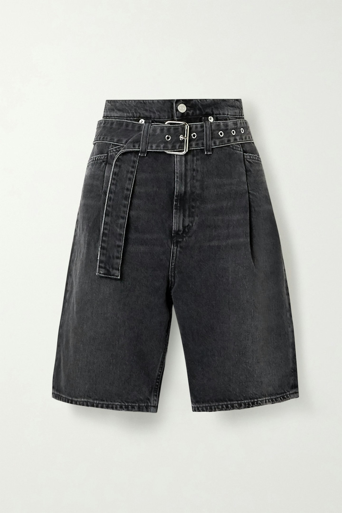 Agolde, Reworked 90's belted denim shorts, £270