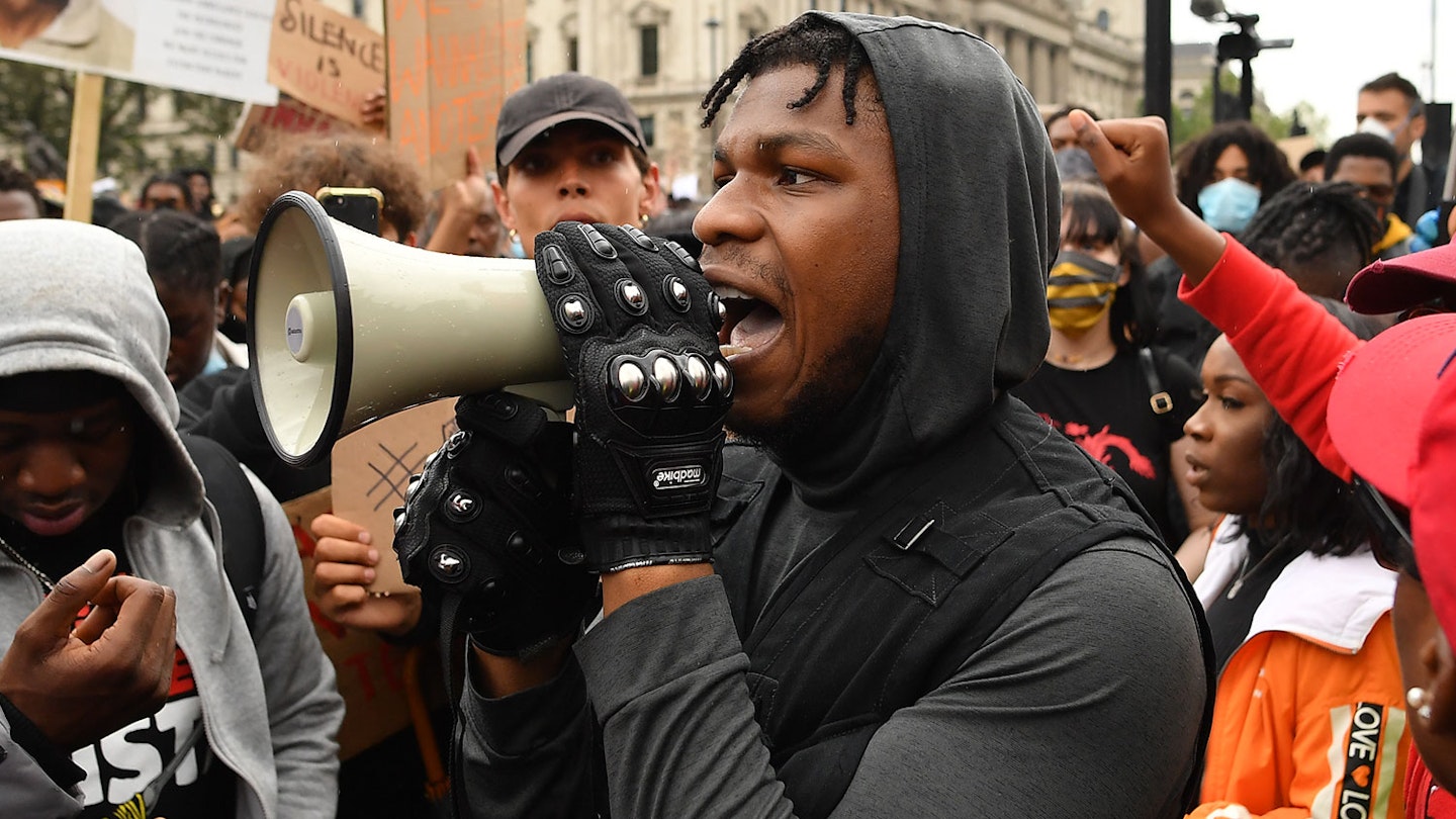 John Boyega at London's Black Lives Matter protest