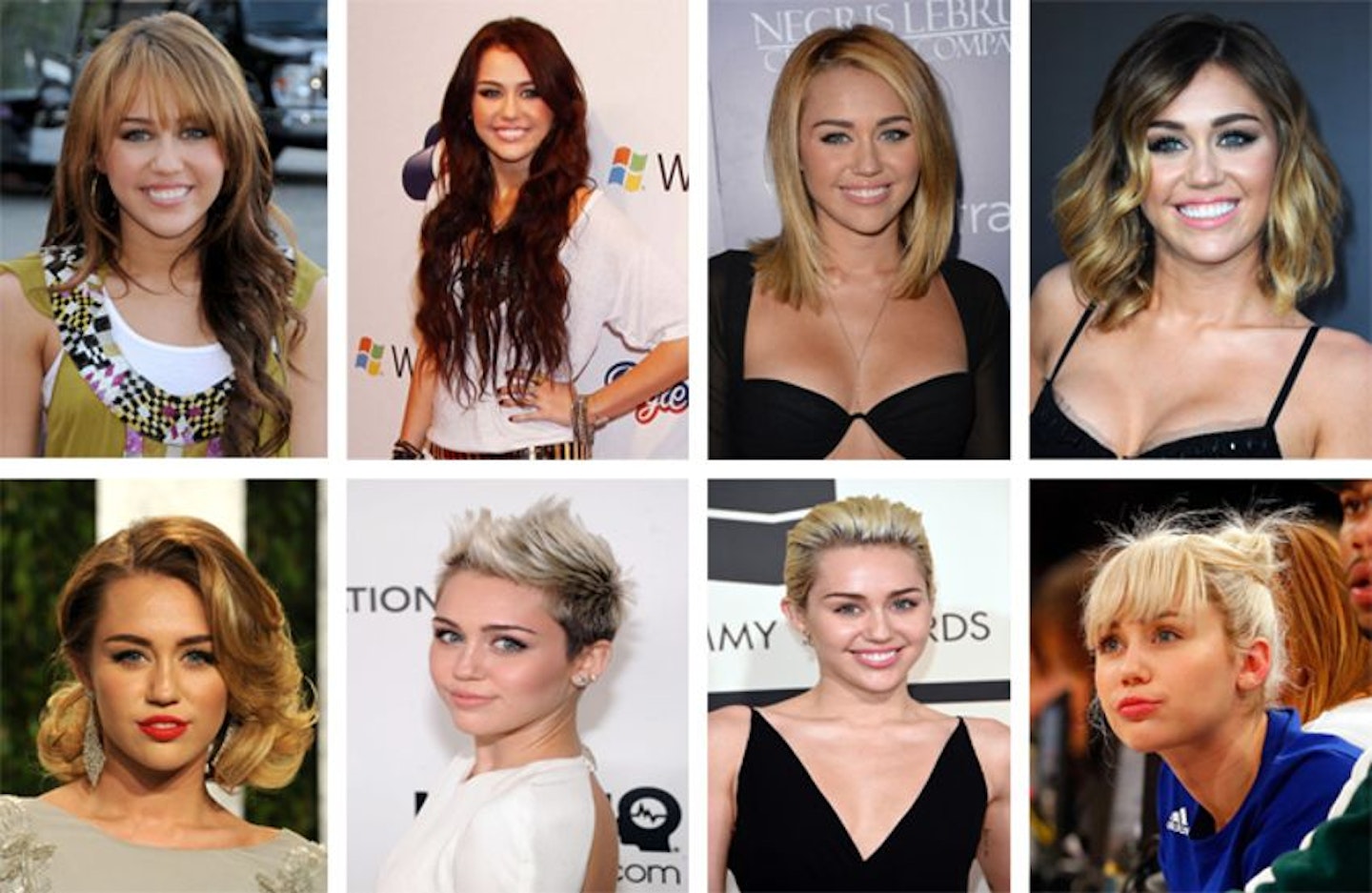 Celebrity hair transformations