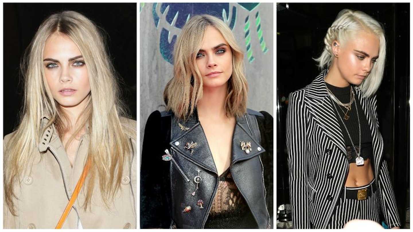 Celebrity hair transformations