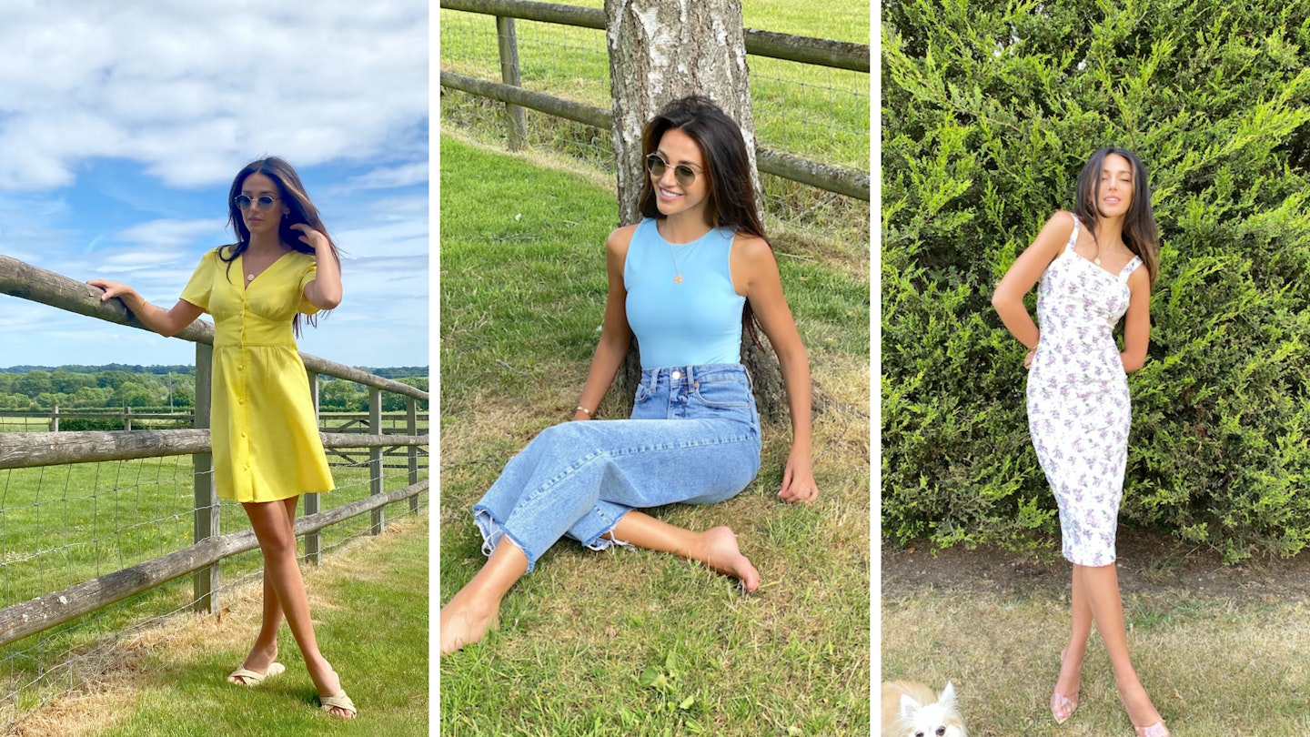 Michelle keegan blue sales dress