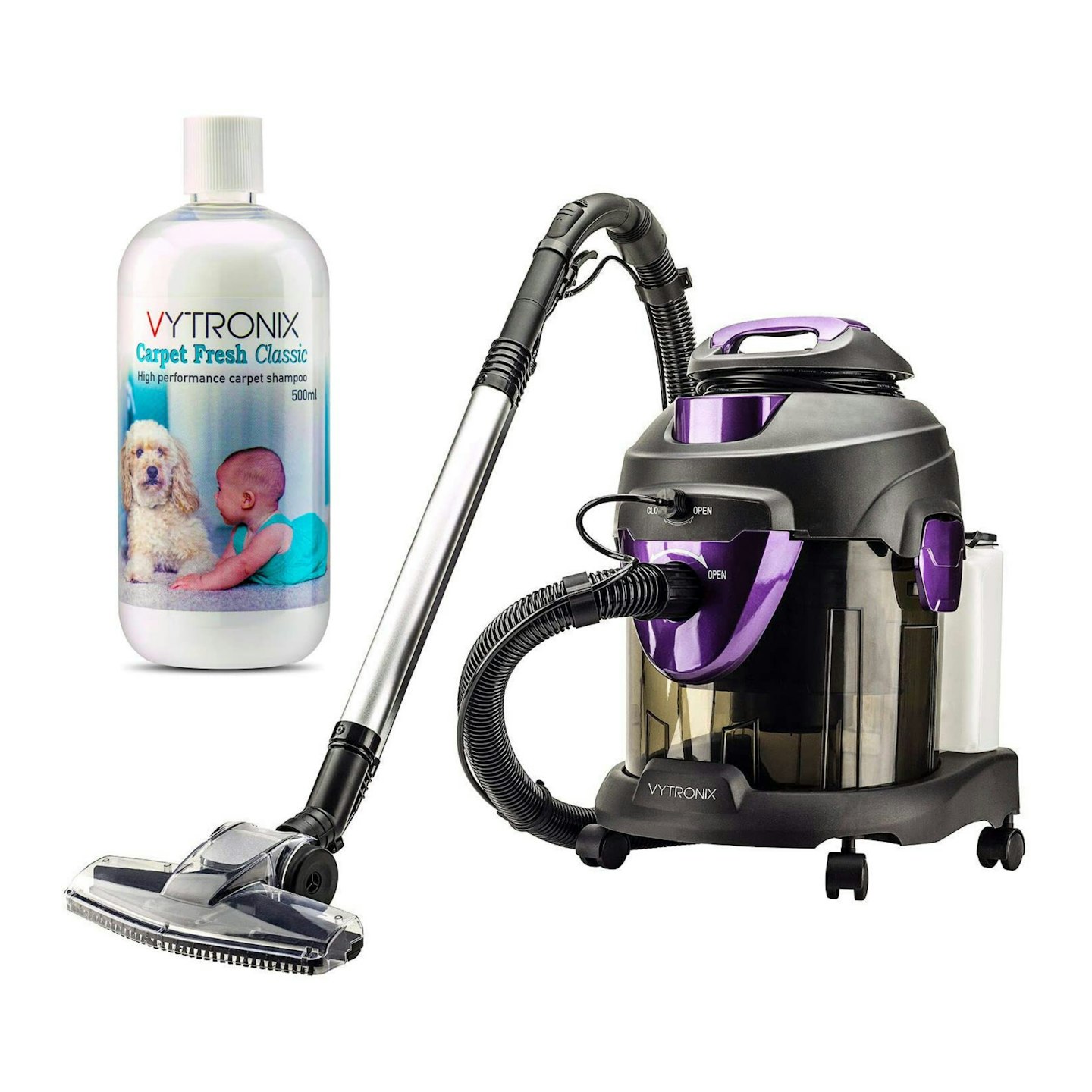 VYTRONIX TUB1600 Multifunction 1600W 4 in 1 Wet & Dry Vacuum Cleaner & Carpet Washer With Blower Function