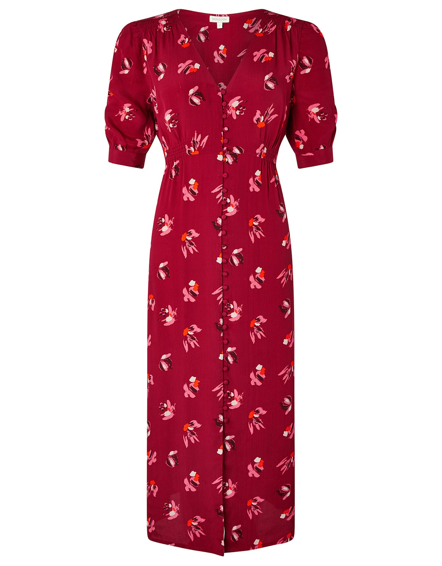 Monsoon, Betty Floral Tea Dress In Sustainable Viscose, £70