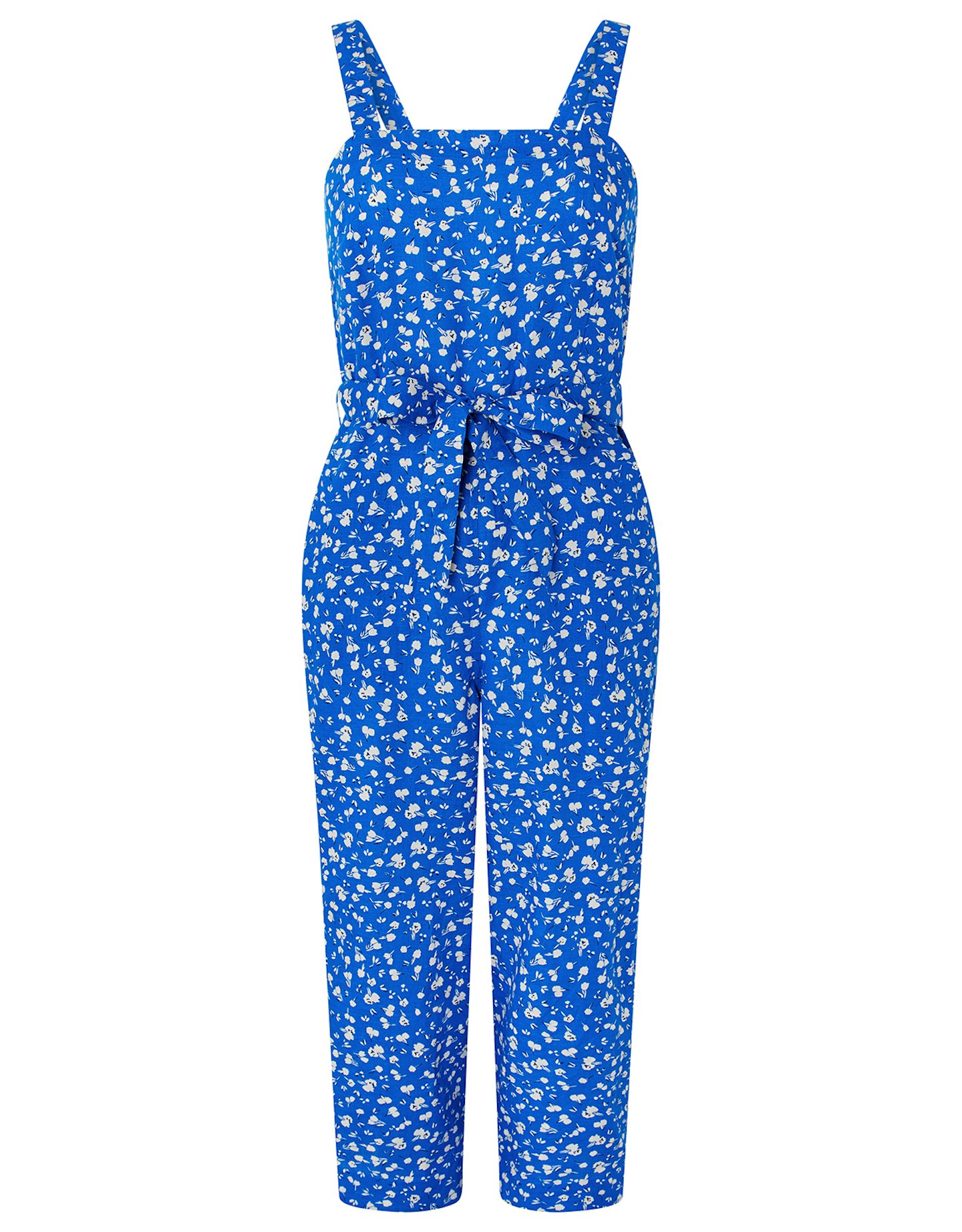 Monsoon, Michelle Floral Jumpsuit In Linen And Organic Cotton, £65