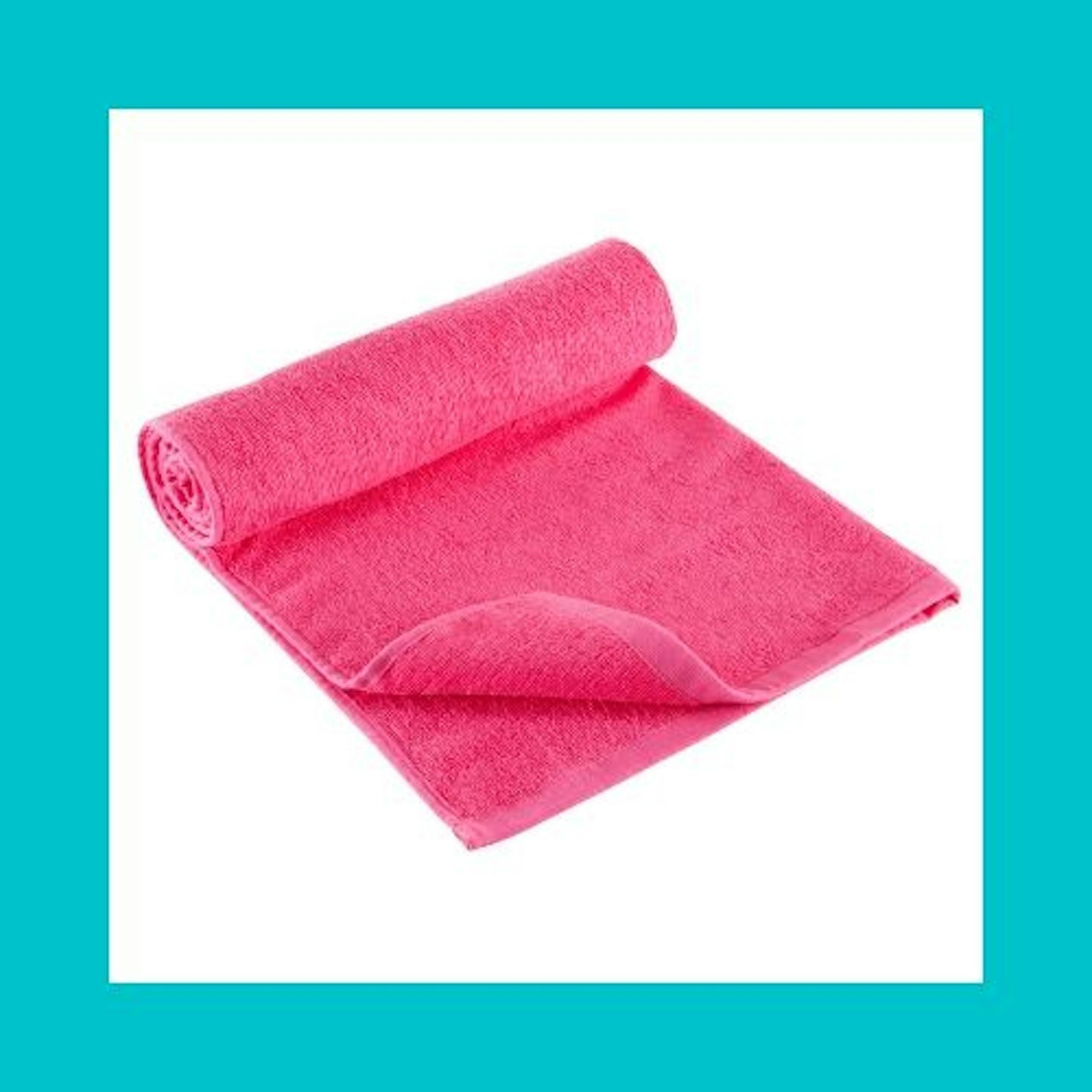 Domyos Small Cotton Fitness Towel - Pink