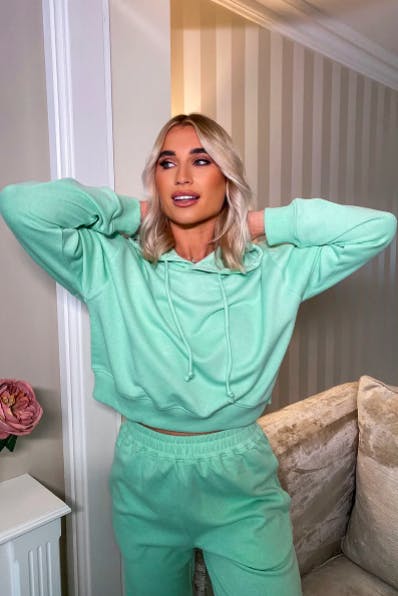 billie faiers green tracksuit