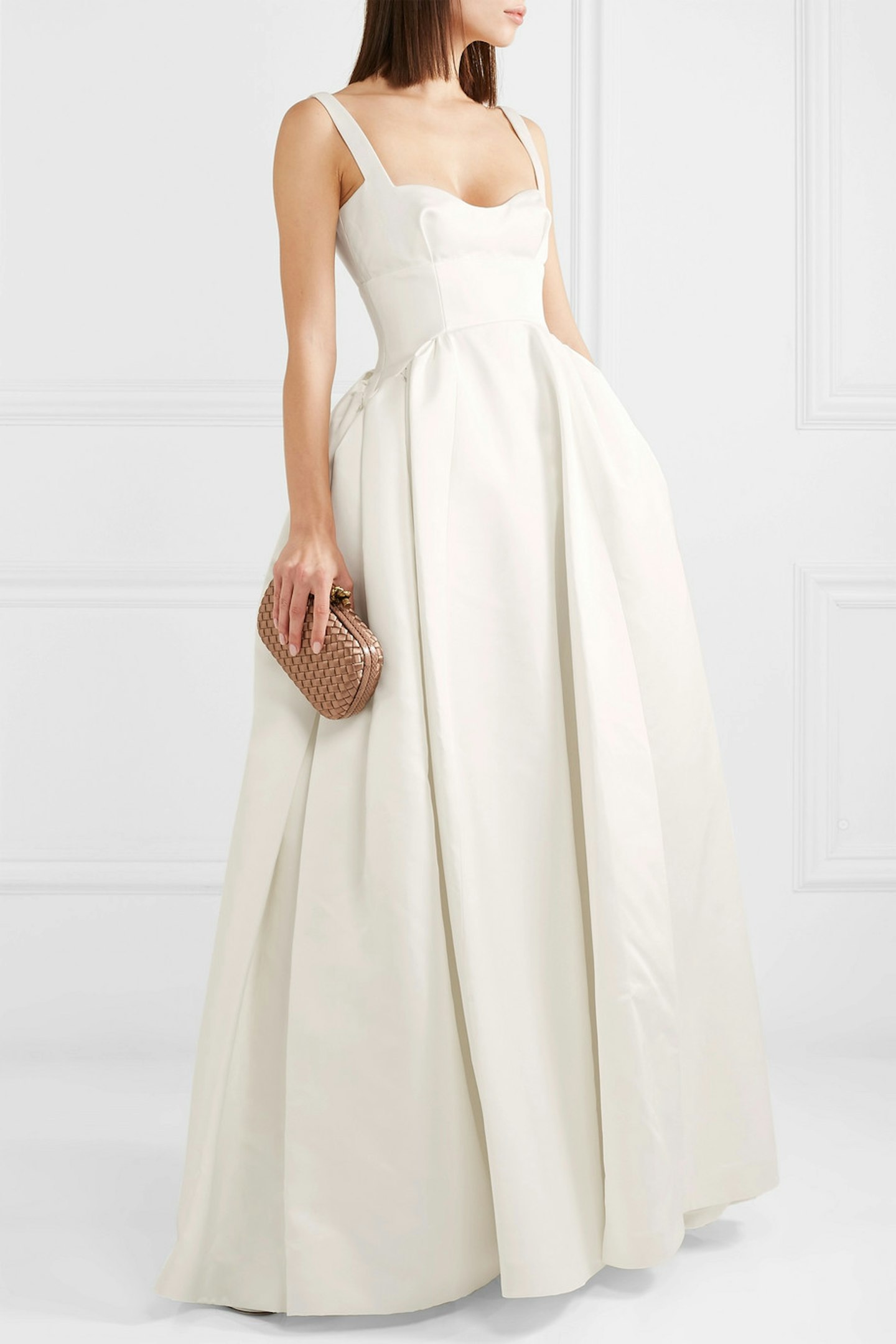 Emilia Wickstead, Diamond duchesse-satin gown, £4,270
