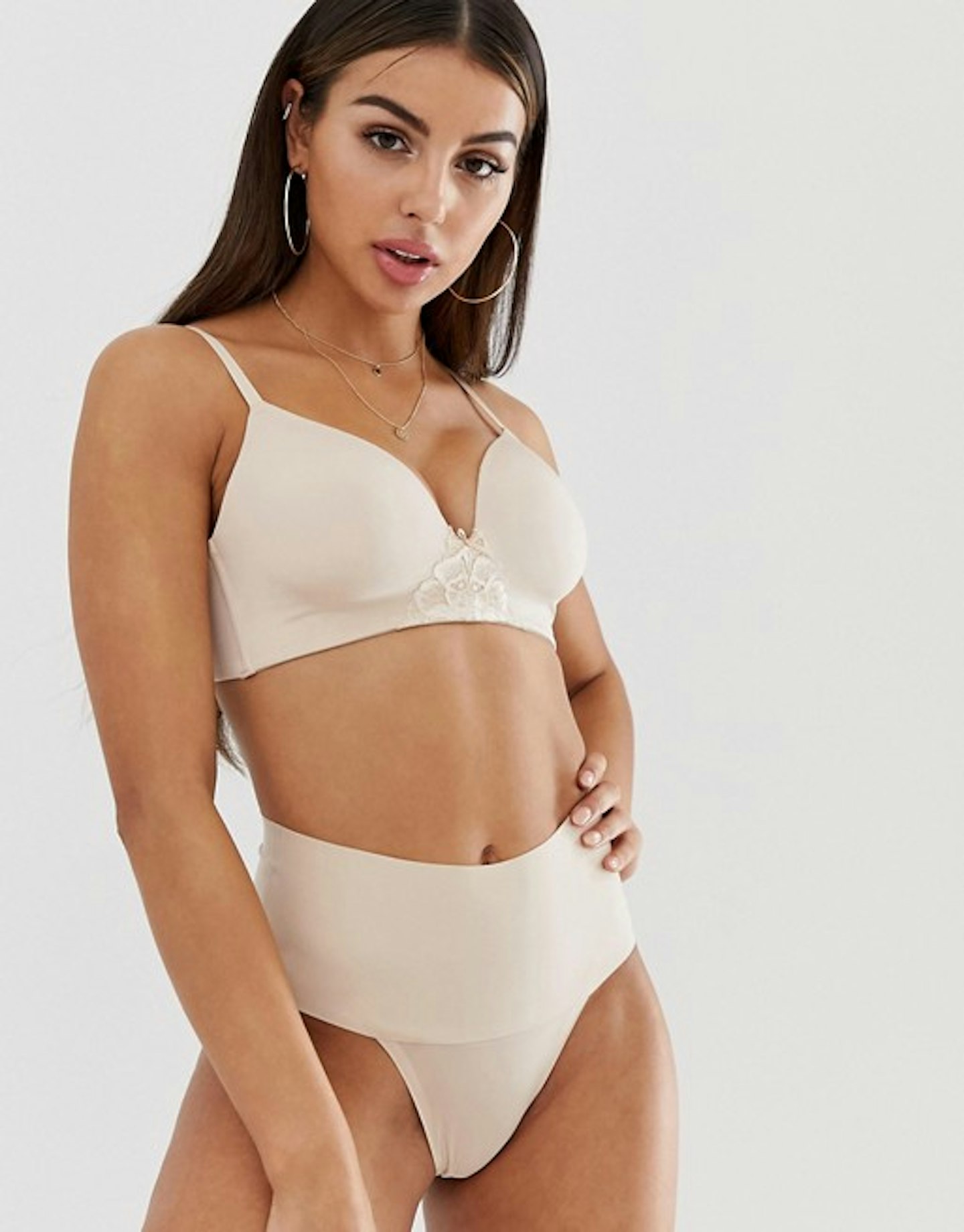 Spanx, undie-tectable thong in beige, £24