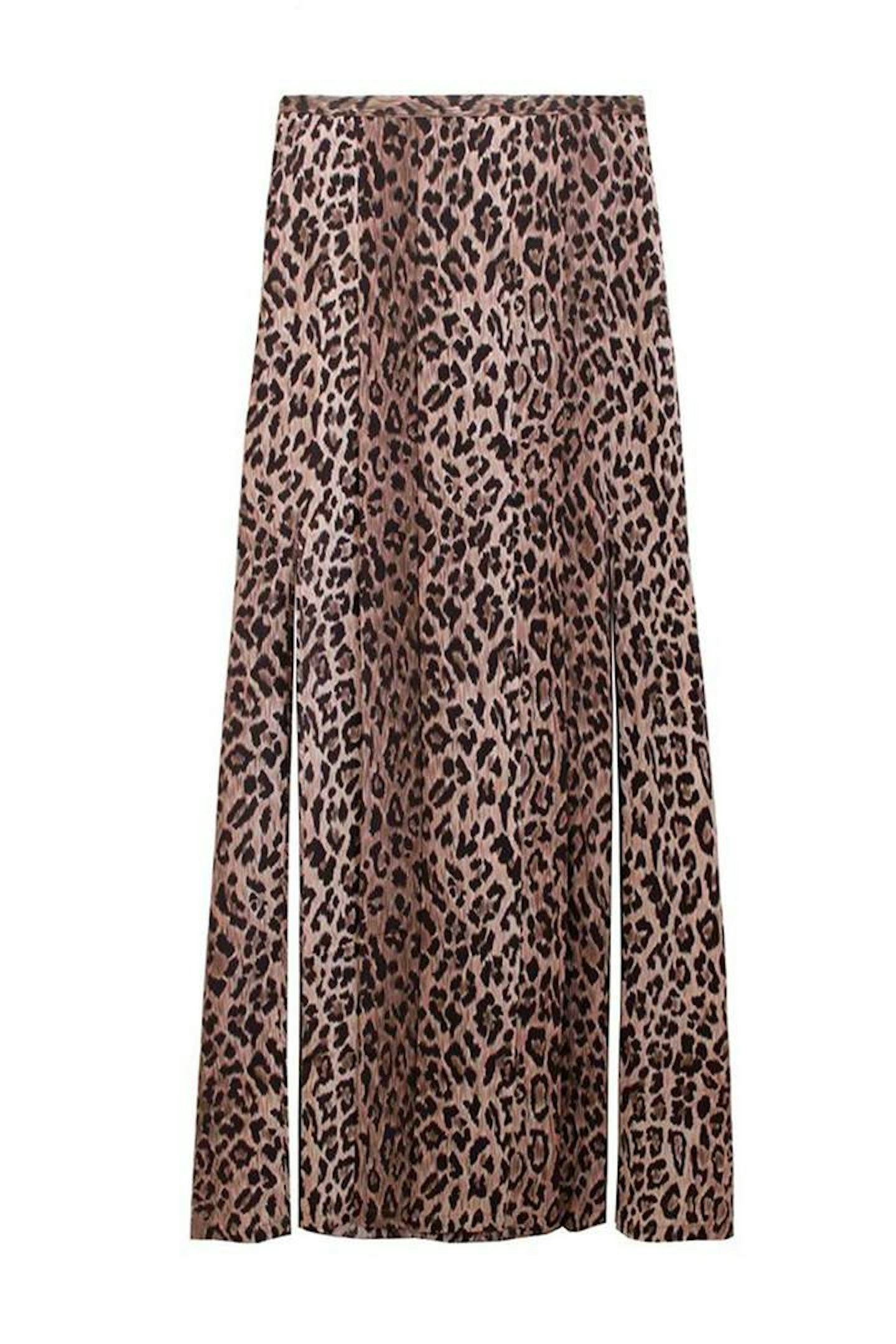Rixo, Leopard Print Midi Skirt, £215