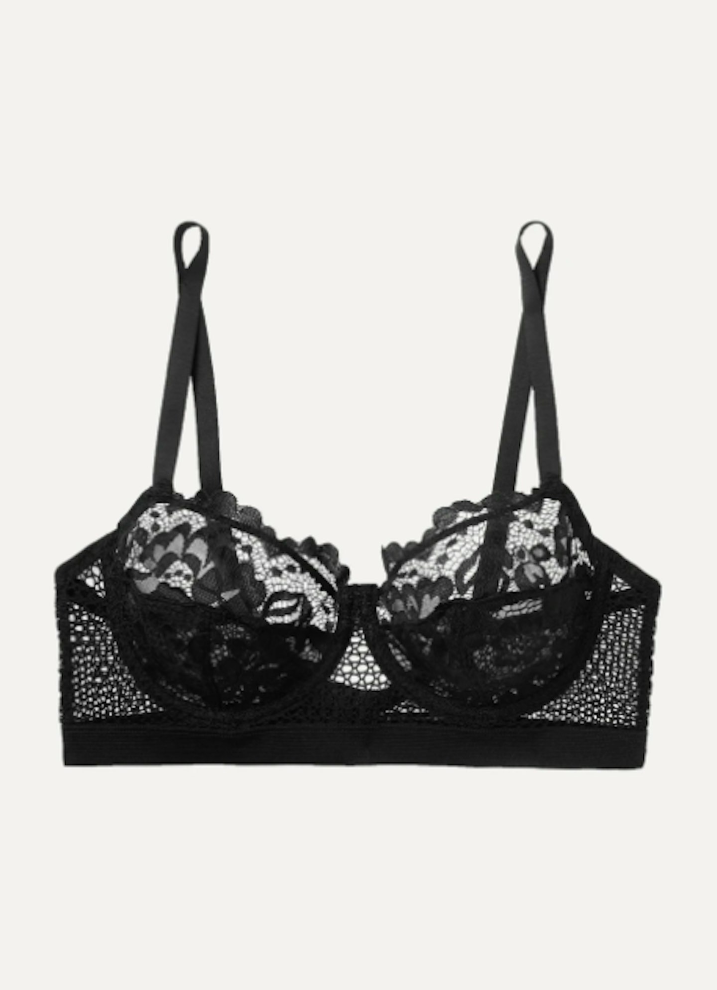 Else, Petunia Stretch-Mesh And Corded Lace Underwired Bra, £85