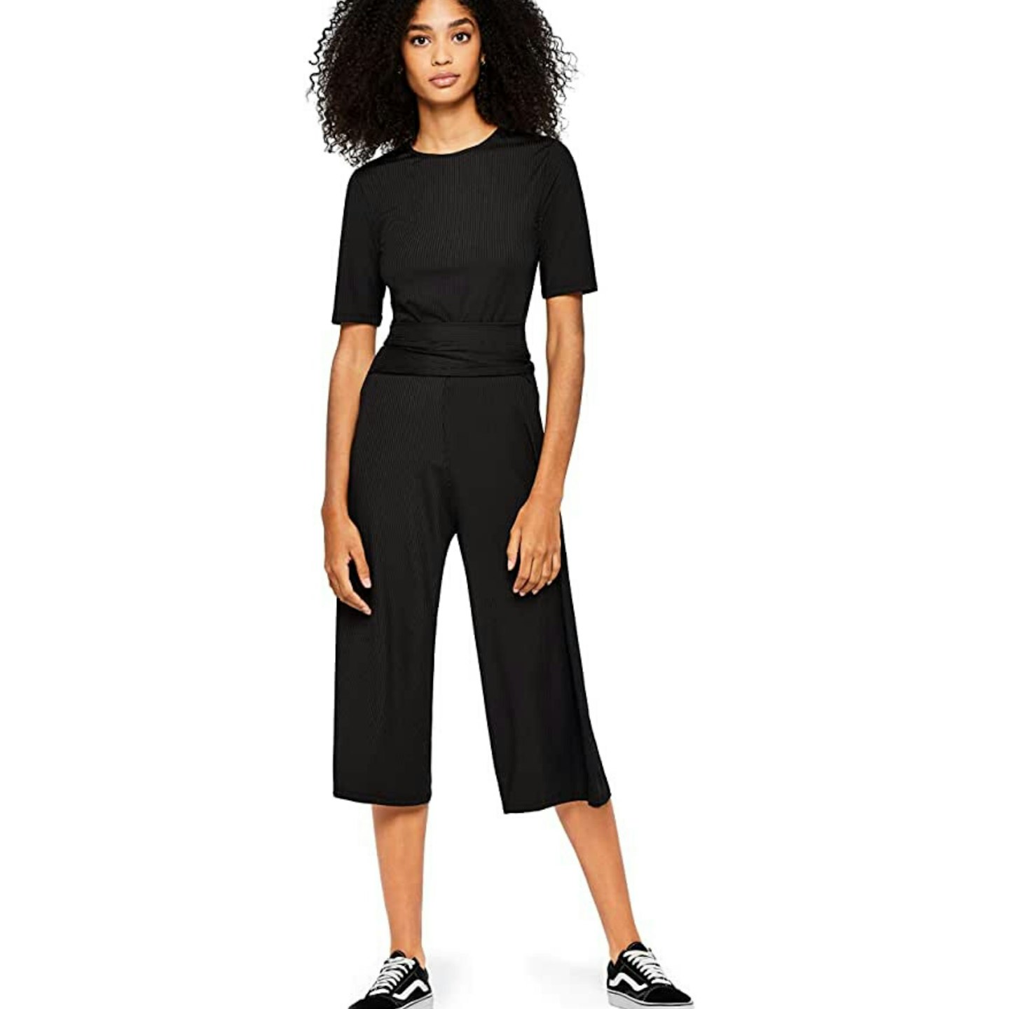 Amazon Brand - find. Women's Rib Cropped Jersey Jumpsuit