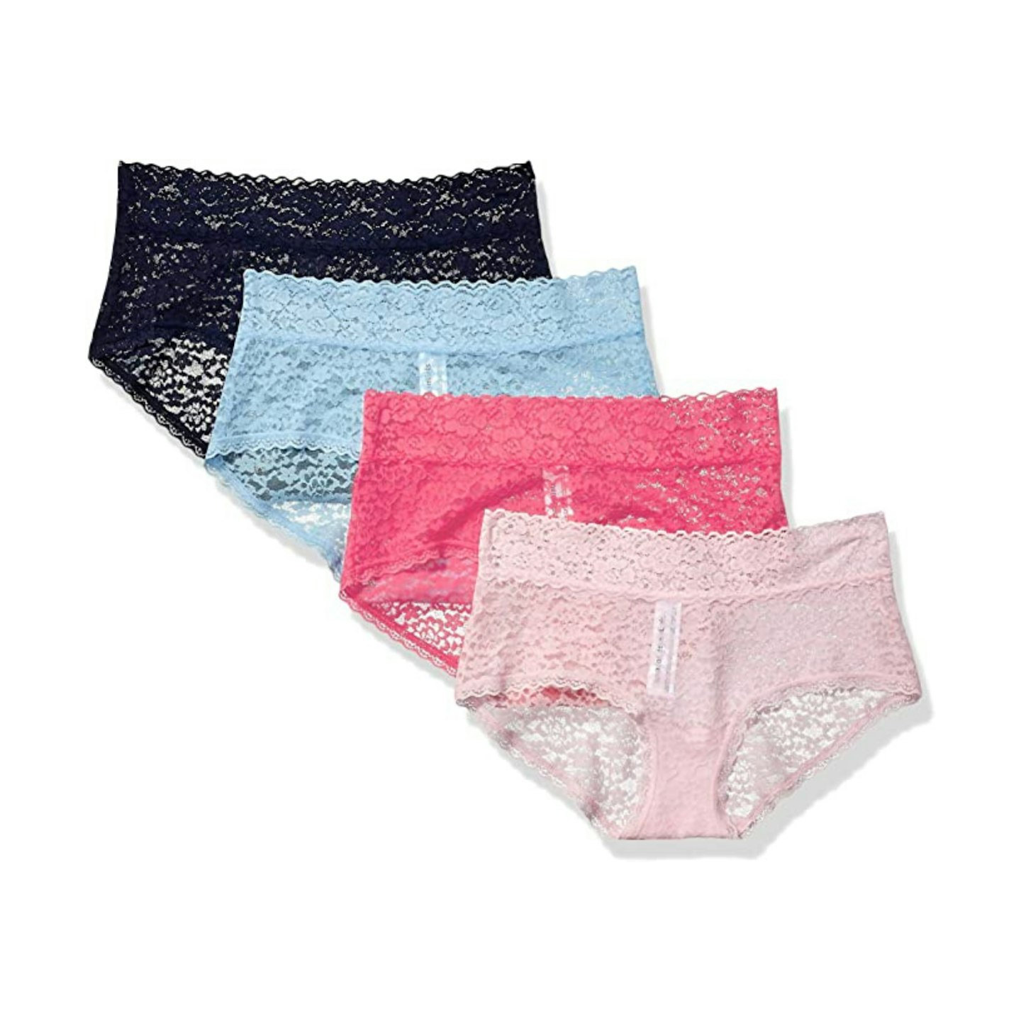 Amazon Essentials Women's 4-Pack Lace Stretch Hipster Panty